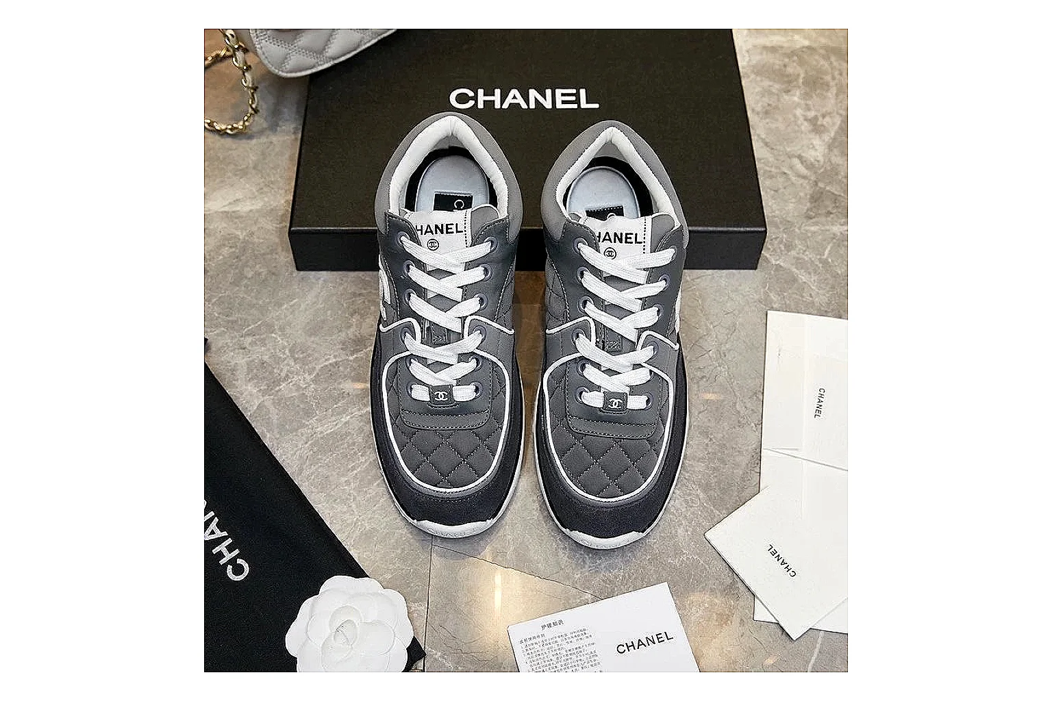 Kako Sheetbase record image for Chanel Black Runner Sneaker thumbnail 5