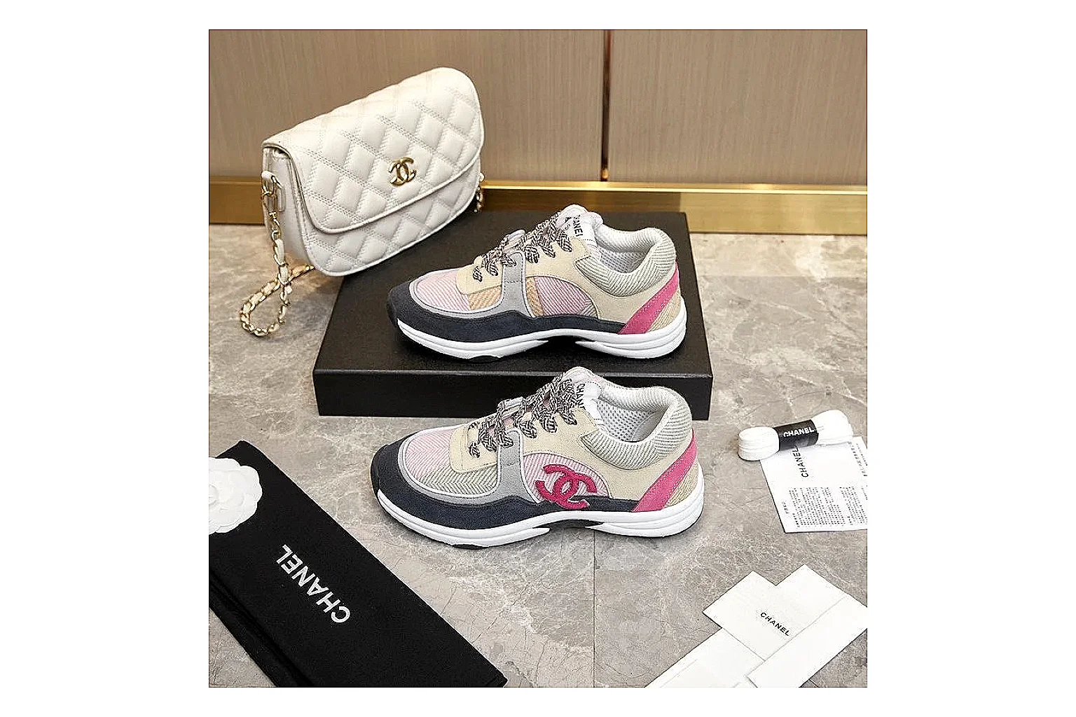 Kako Sheetbase record image for Chanel Black Runner Sneaker thumbnail 4