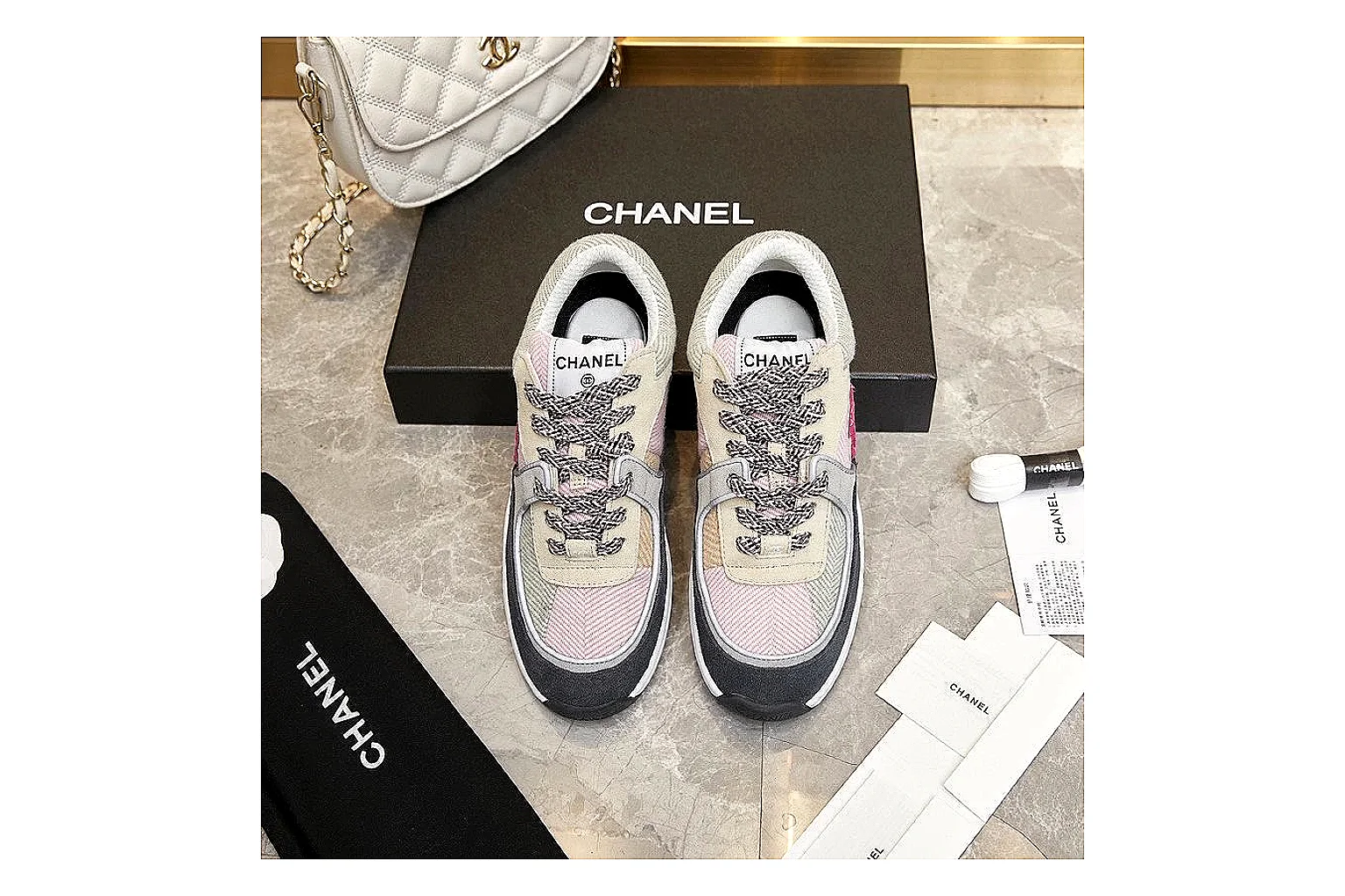 Kako Sheetbase record image for Chanel Black Runner Sneaker thumbnail 5