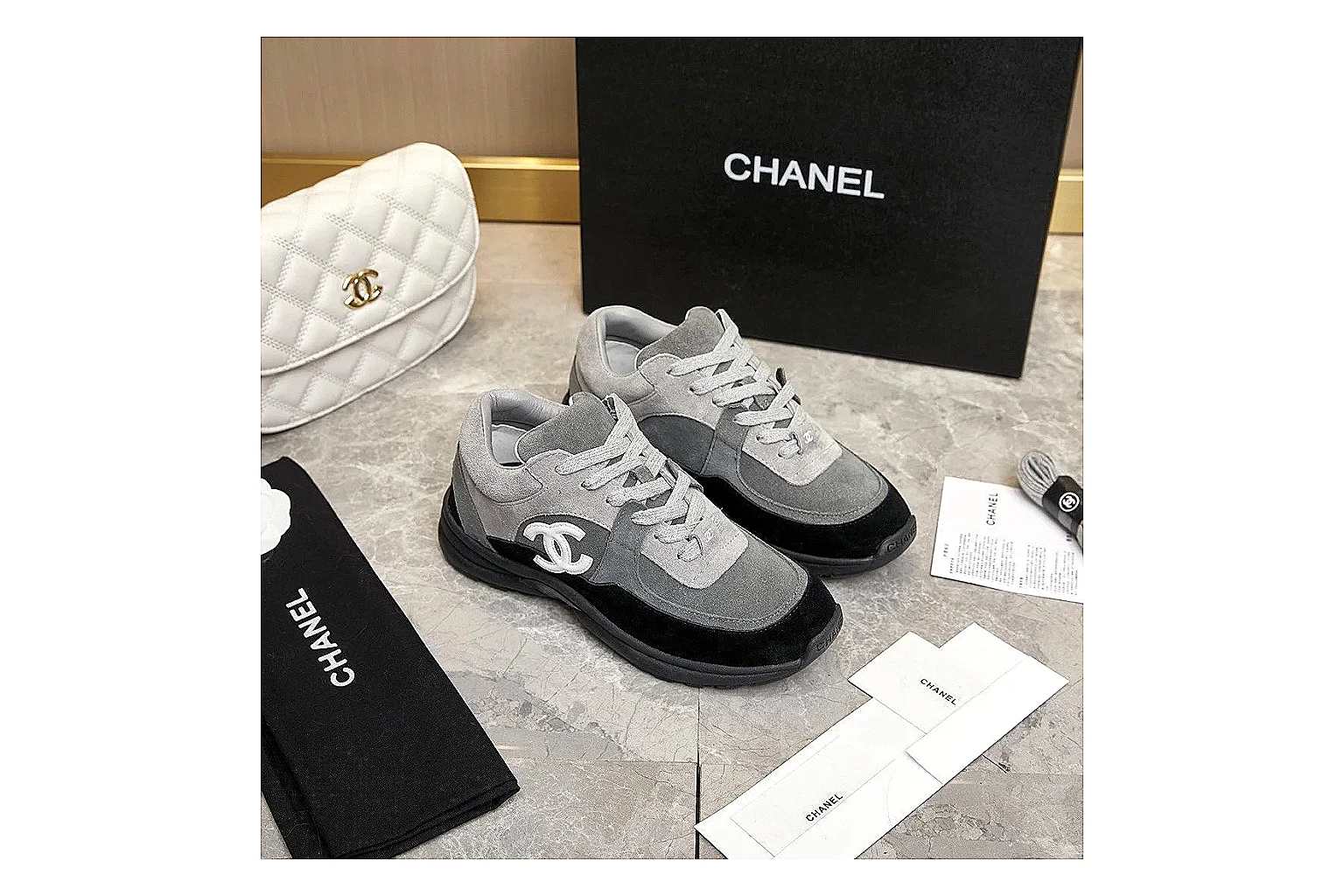 Kako Sheetbase record image for Chanel Black Runner Sneaker thumbnail 3
