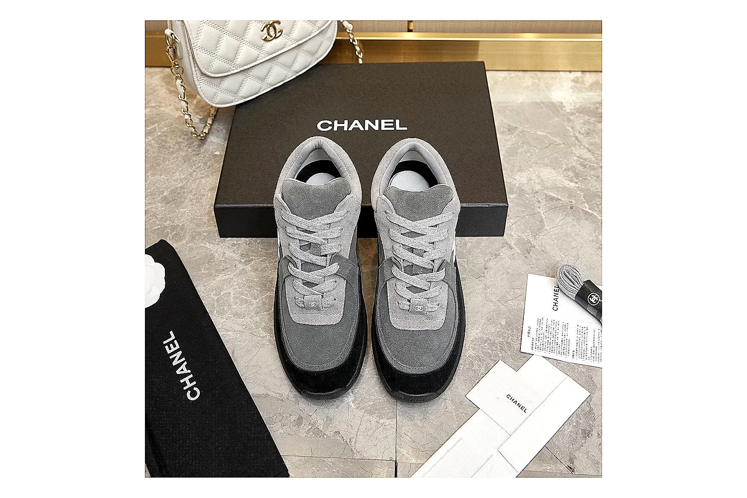 Kako Sheetbase record image for Chanel Black Runner Sneaker thumbnail 5