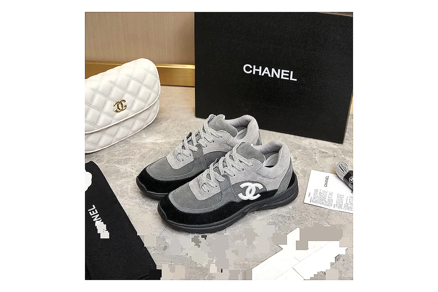 Kako Sheetbase record image for Chanel Black Runner Sneaker thumbnail 6