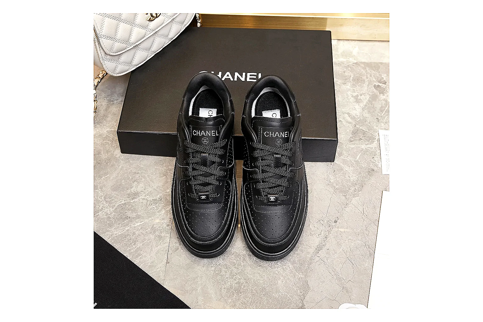 Kako Sheetbase record image for Chanel Black Runner Sneaker thumbnail 5