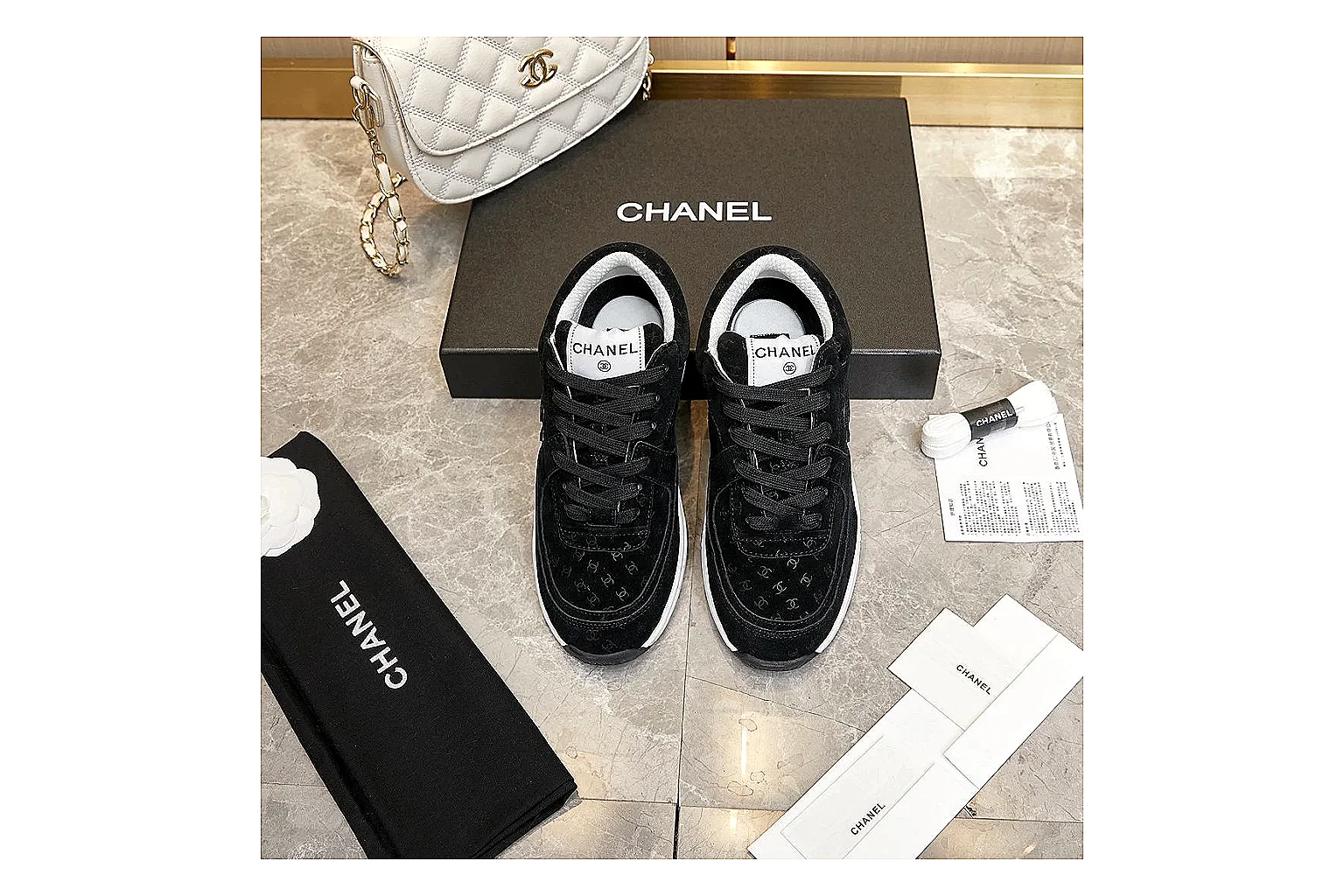 Kako Sheetbase record image for Chanel Black Runner Sneaker thumbnail 5