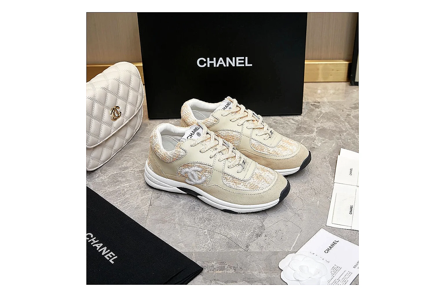 kakosheetbase.com Chanel Beige CC Runner 2880 Beige runner product image thumbnail 6