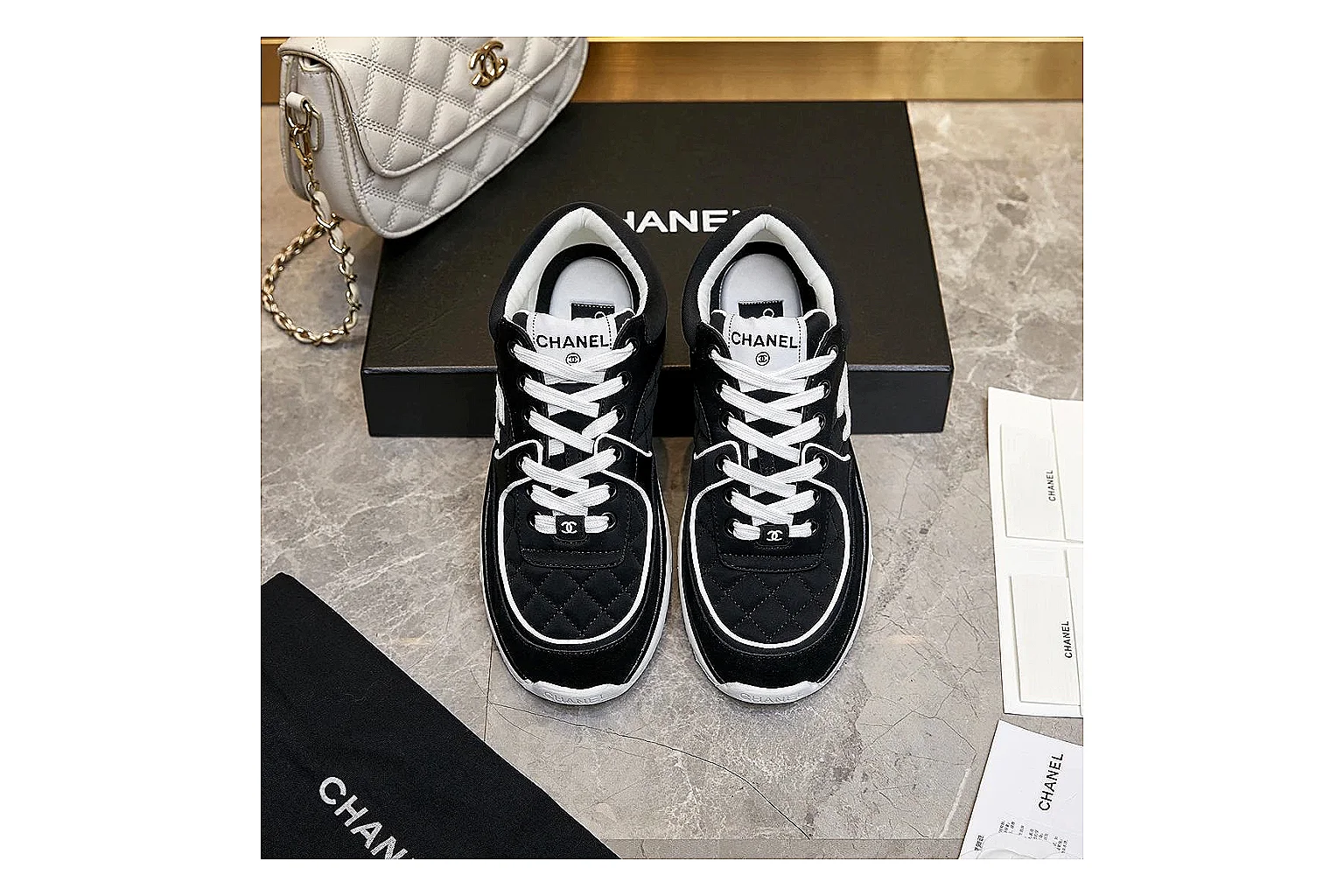 kakosheetbase.com Chanel Black CC Runner 2863 Black runner product image thumbnail 5