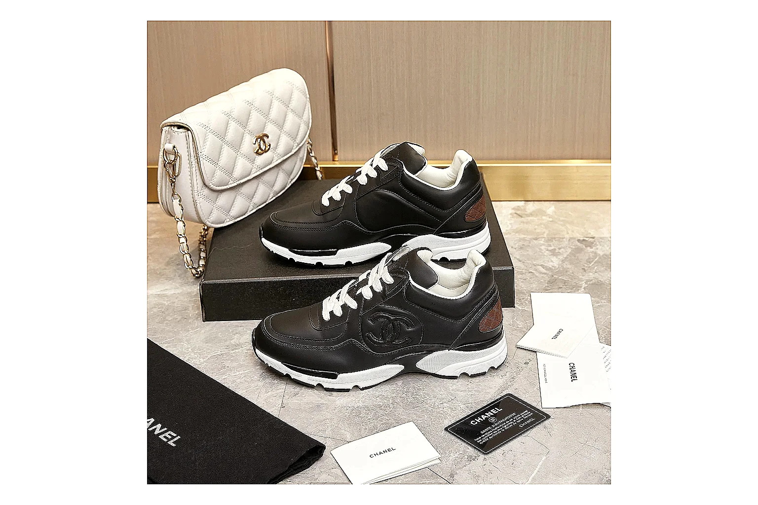 kakosheetbase.com Chanel Black CC Runner 3705 Black runner product image thumbnail 4