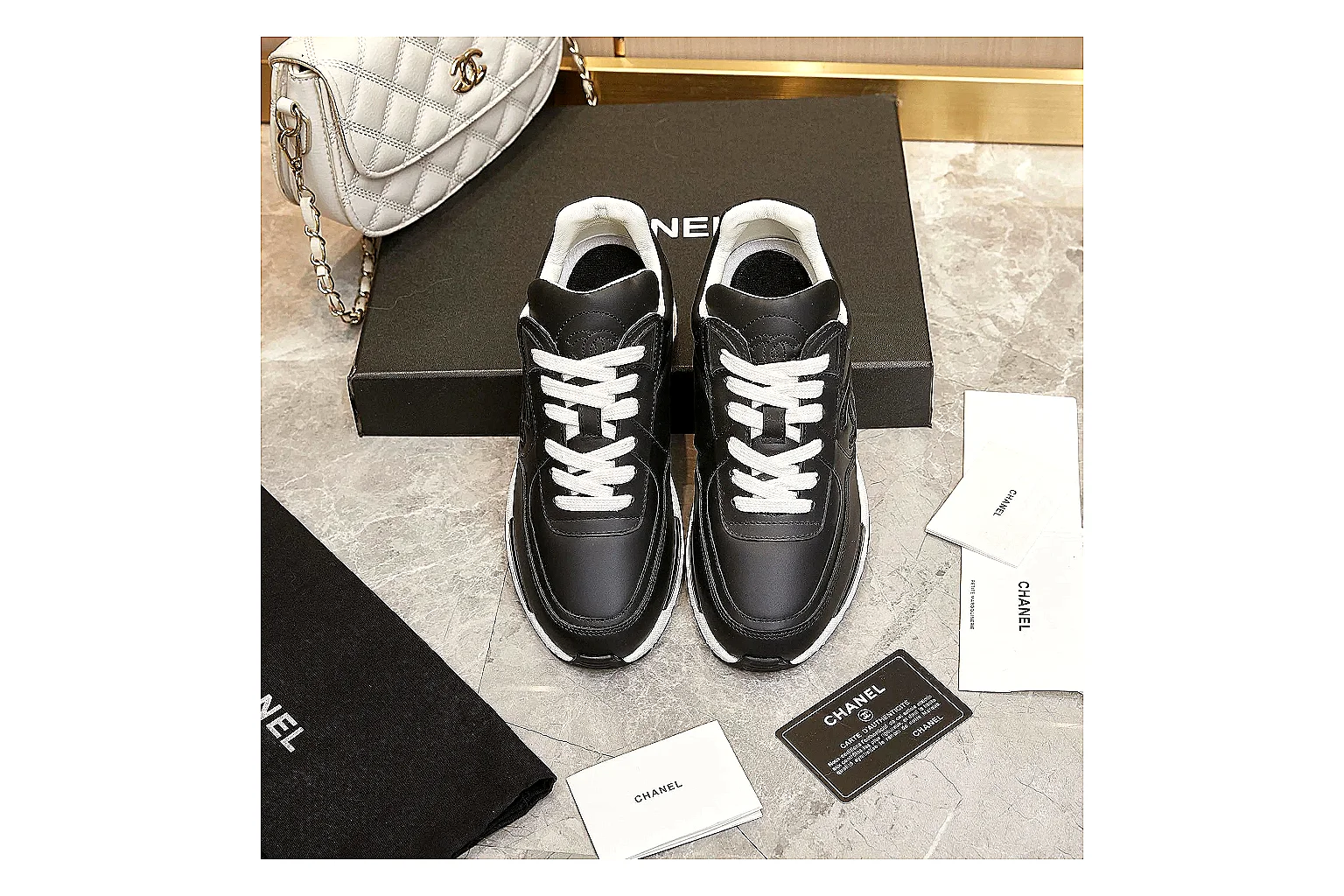 kakosheetbase.com Chanel Black CC Runner 3705 Black runner product image thumbnail 5