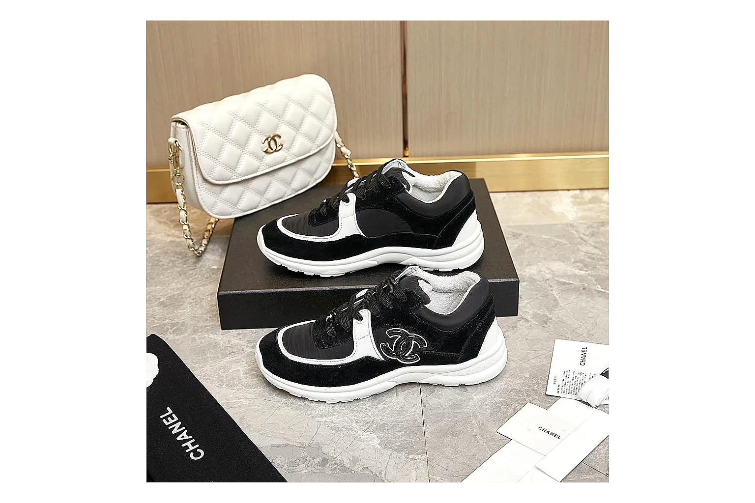 kakosheetbase.com Chanel Black White CC Runner 2802 Black White runner product image thumbnail 3