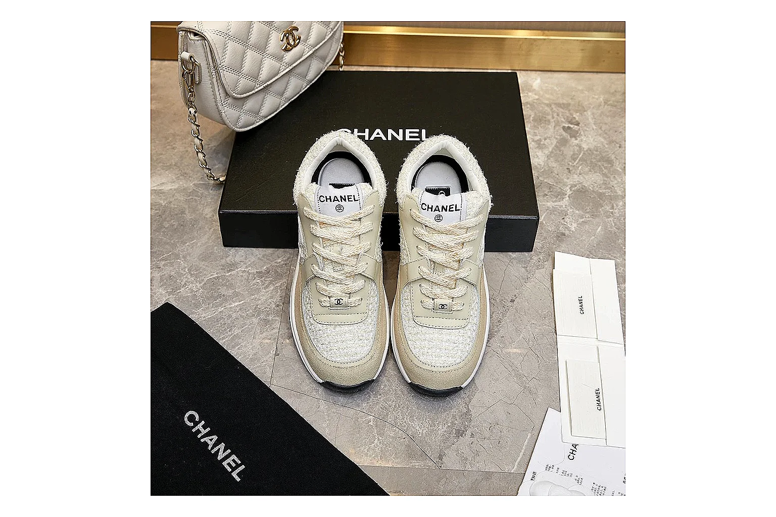 kakosheetbase.com Chanel Cream CC Runner 2917 Cream runner product image thumbnail 5
