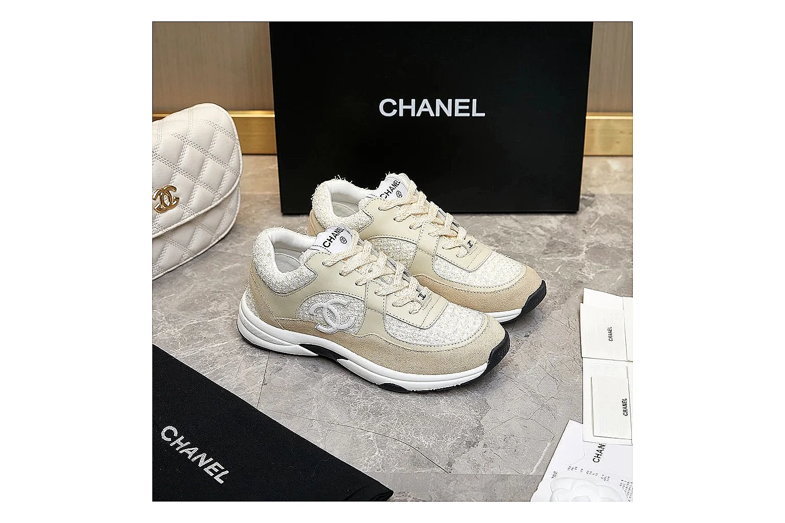 kakosheetbase.com Chanel Cream CC Runner 2917 Cream runner product image thumbnail 6