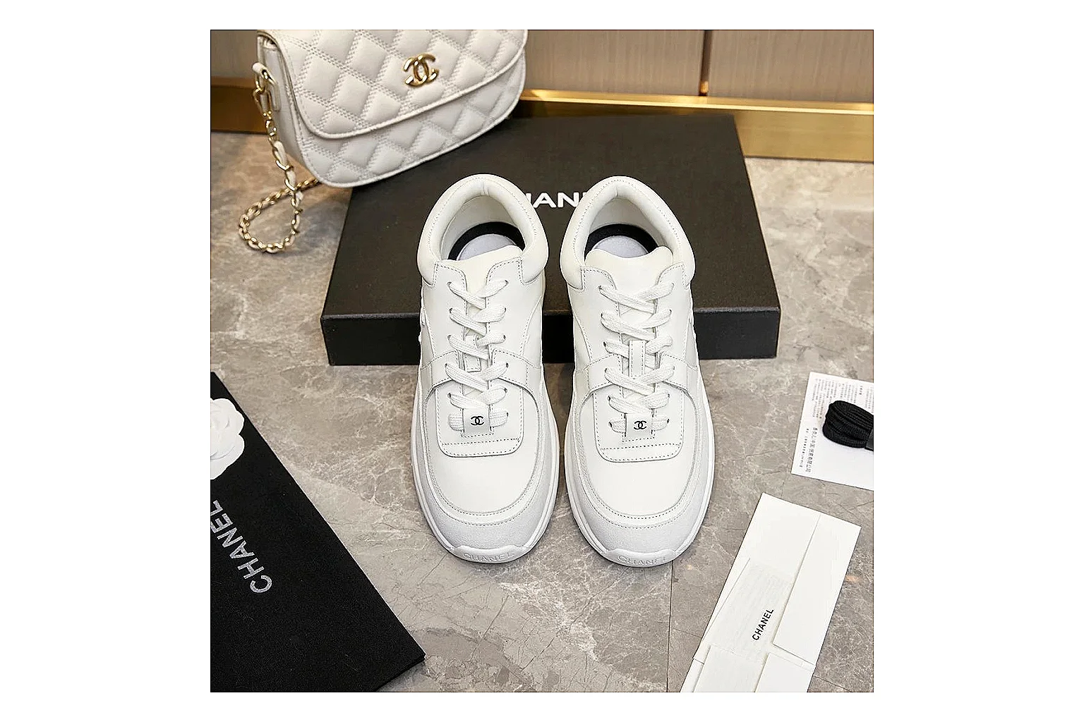 kakosheetbase.com Chanel White Tonal CC Runner 2766 White Tonal runner product image thumbnail 3