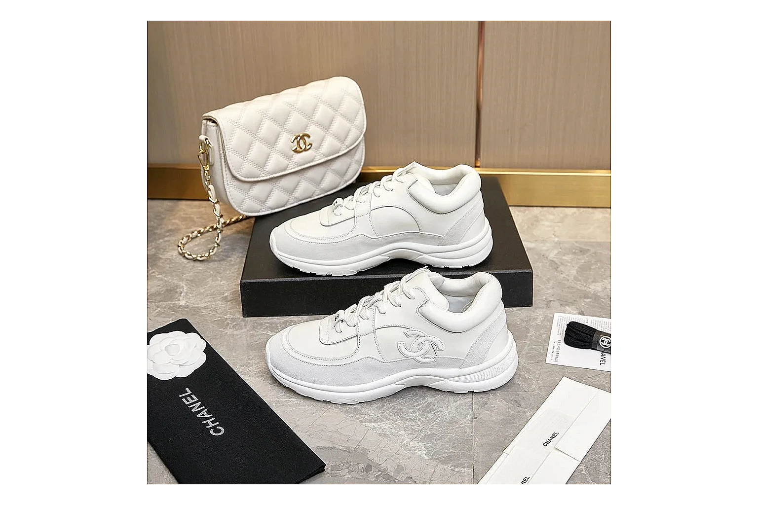 kakosheetbase.com Chanel White Tonal CC Runner 2766 White Tonal runner product image thumbnail 4