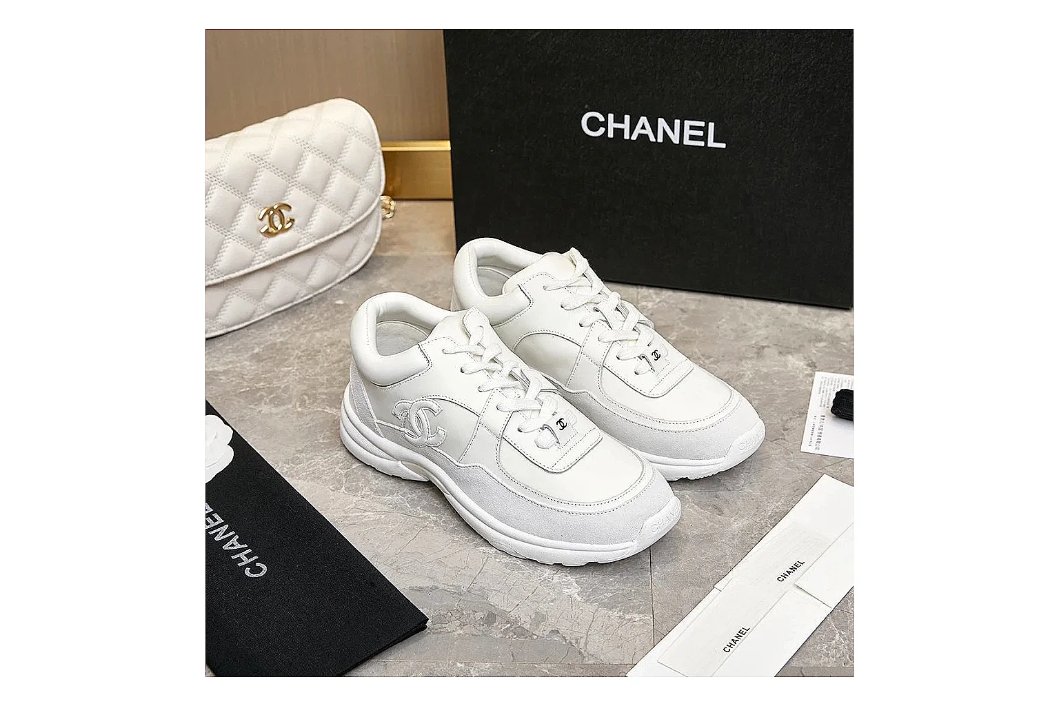 kakosheetbase.com Chanel White Tonal CC Runner 2766 White Tonal runner product image thumbnail 6