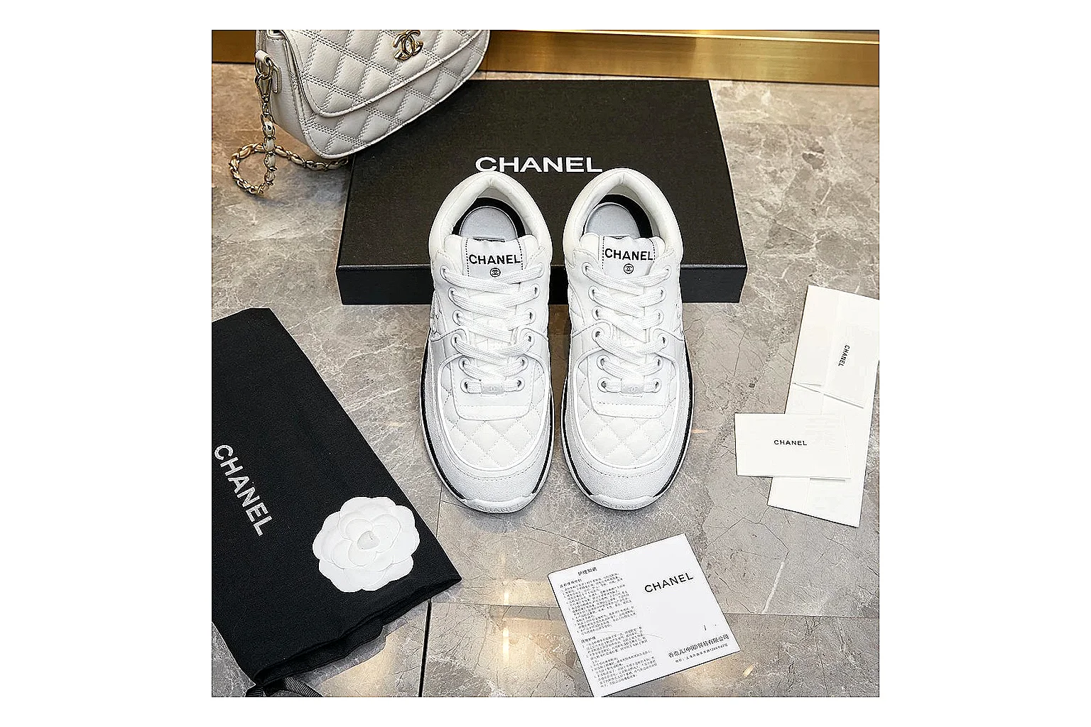 kakosheetbase.com Chanel White CC Runner 2873 White runner product image thumbnail 5