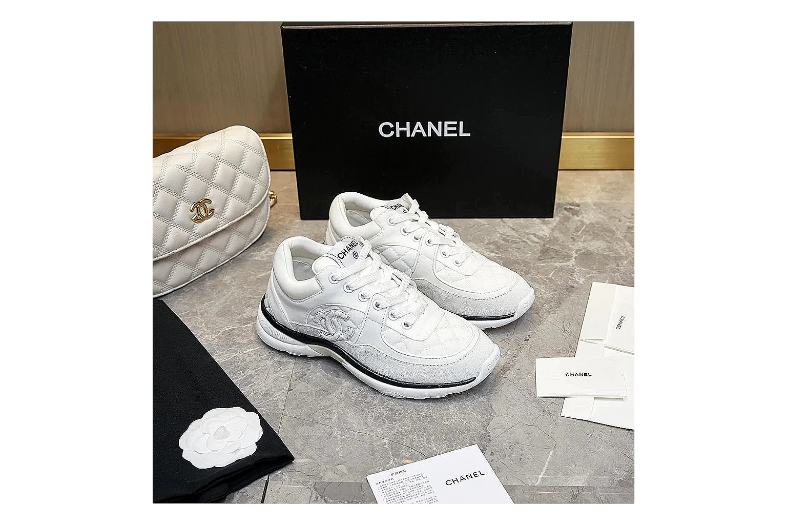 kakosheetbase.com Chanel White CC Runner 2873 White runner product image thumbnail 6