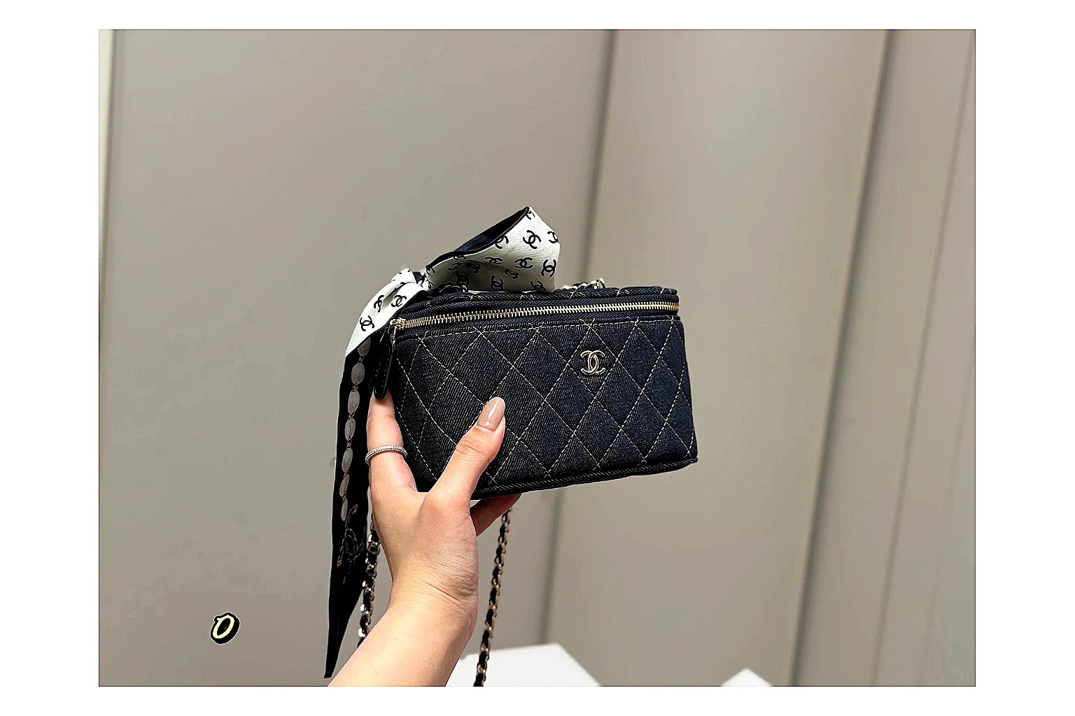 Chanel Quilted Denim Vanity Bag spreadsheet record image SKU 1194080912 thumbnail 4