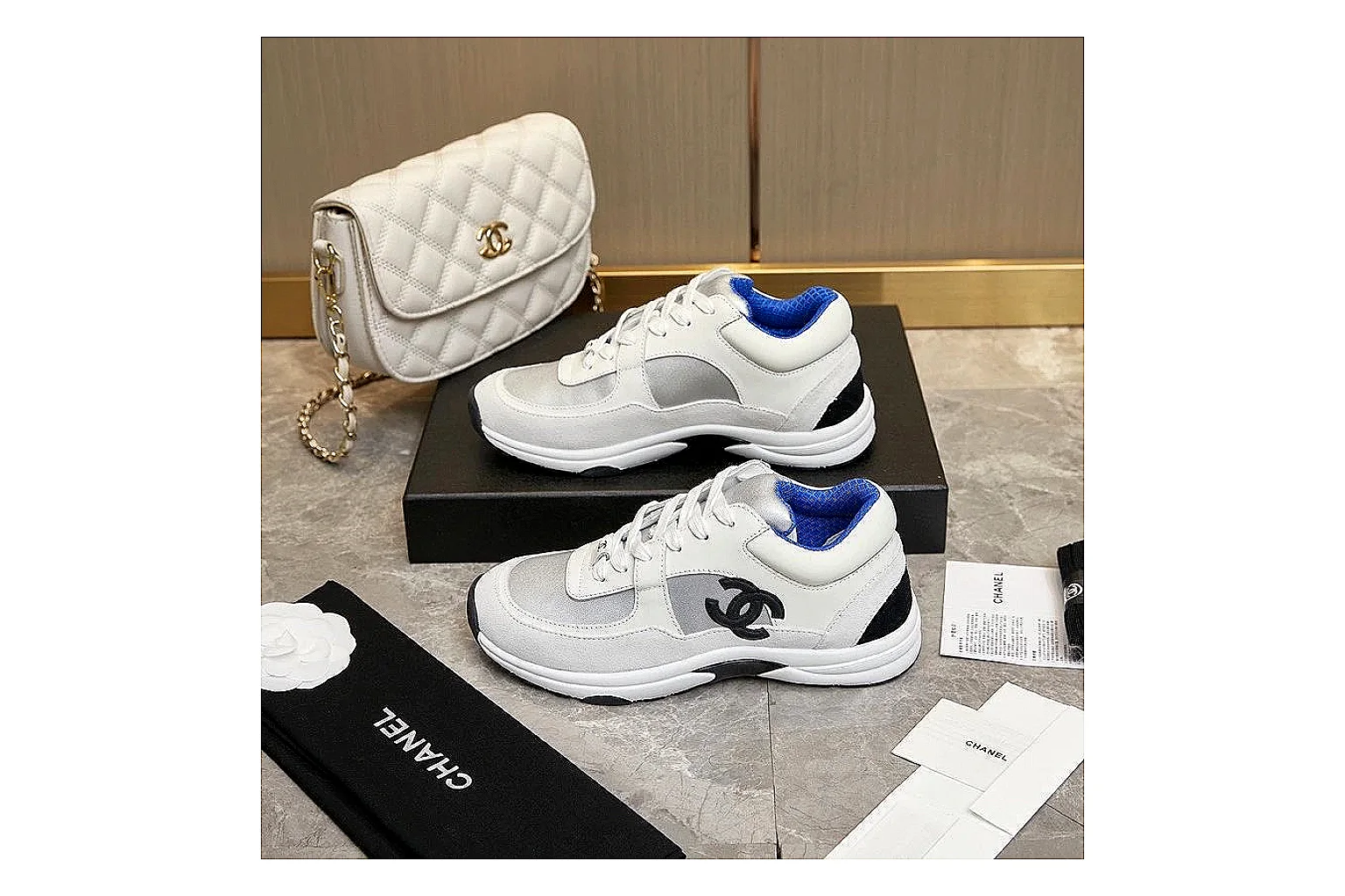 Kako Sheetbase record image for Chanel Gray Runner Sneaker