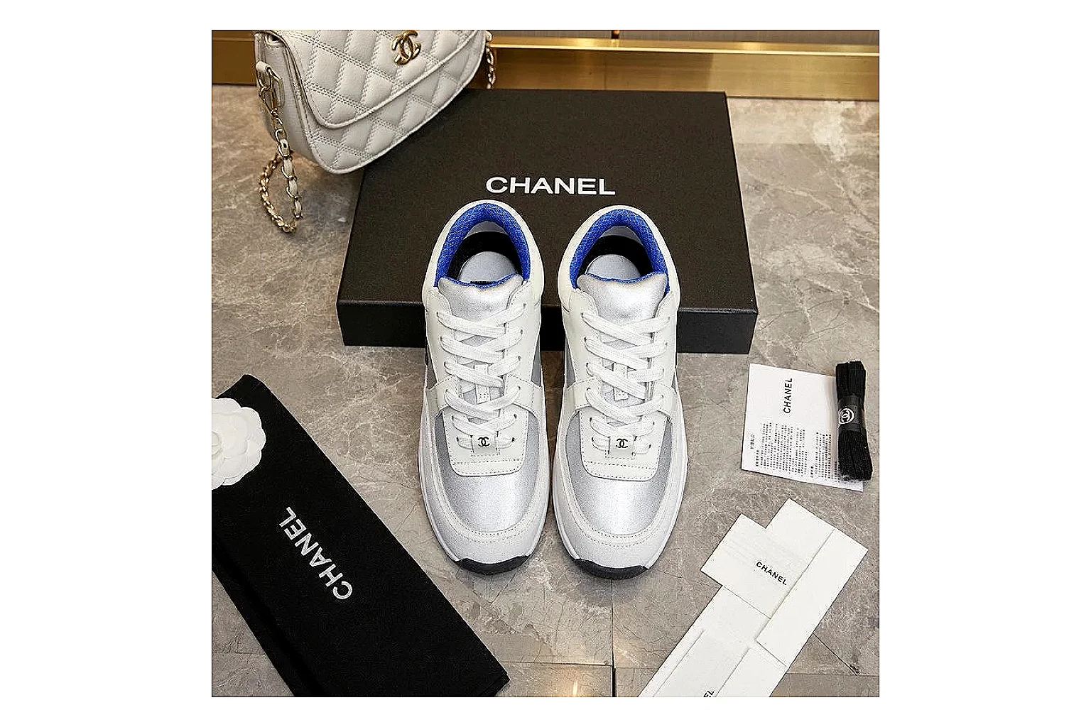 Kako Sheetbase record image for Chanel Gray Runner Sneaker thumbnail 5