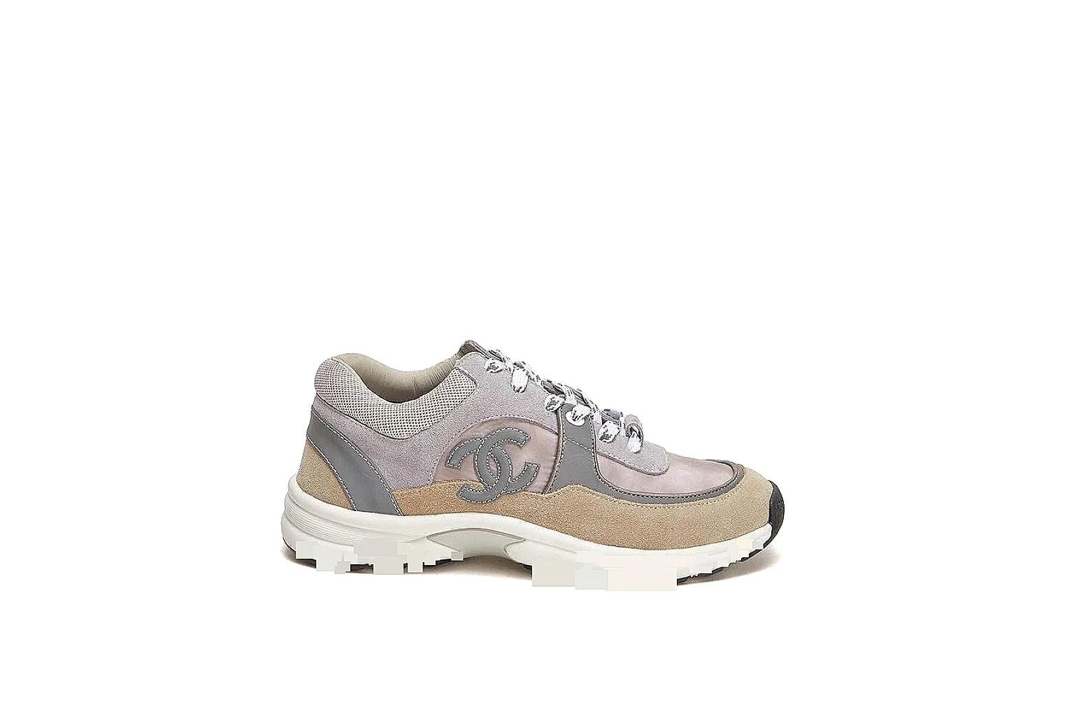 Kako Sheetbase record image for Chanel Gray Pink Runner Sneaker thumbnail 2