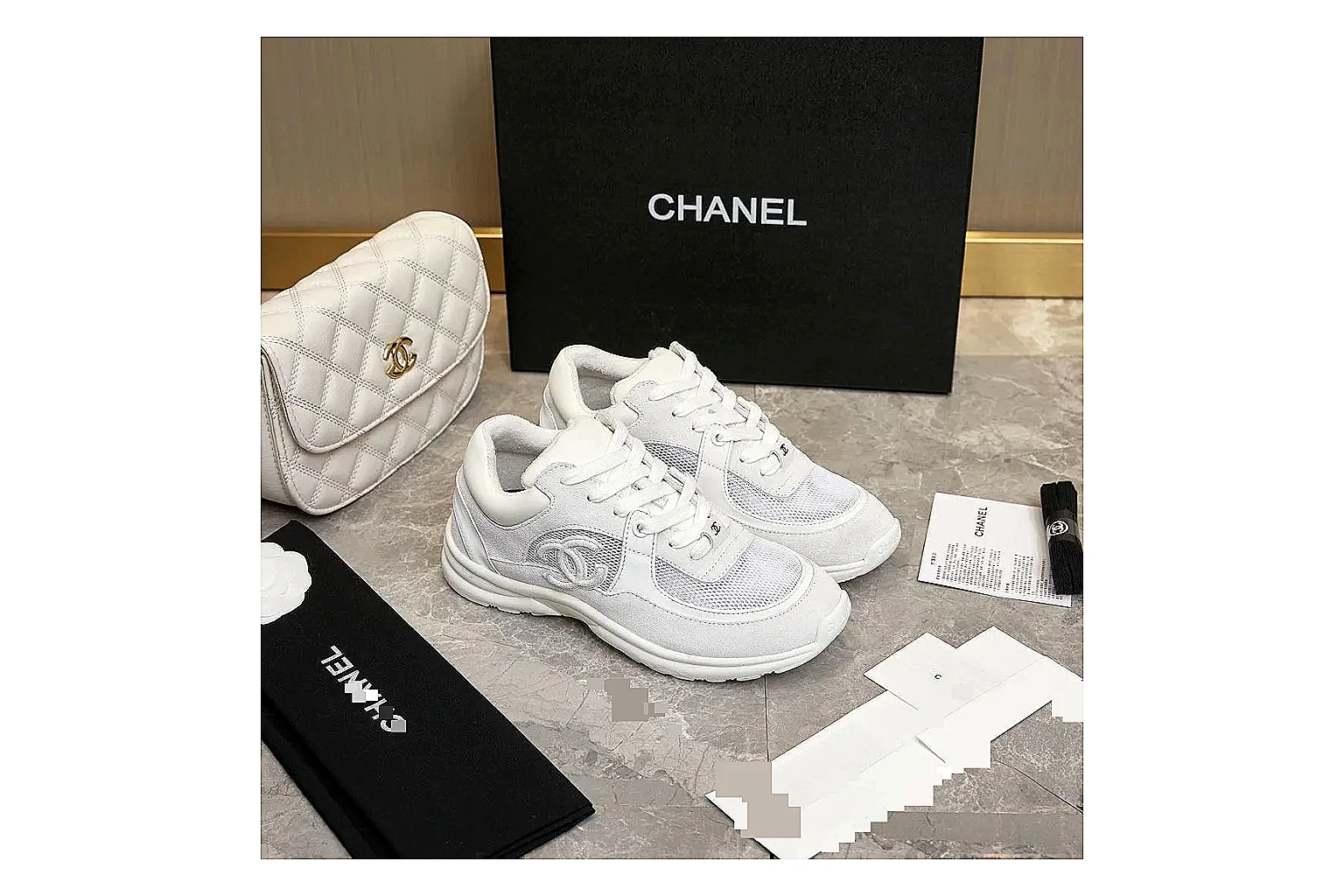 Kako Sheetbase record image for Chanel White Runner Sneaker thumbnail 6