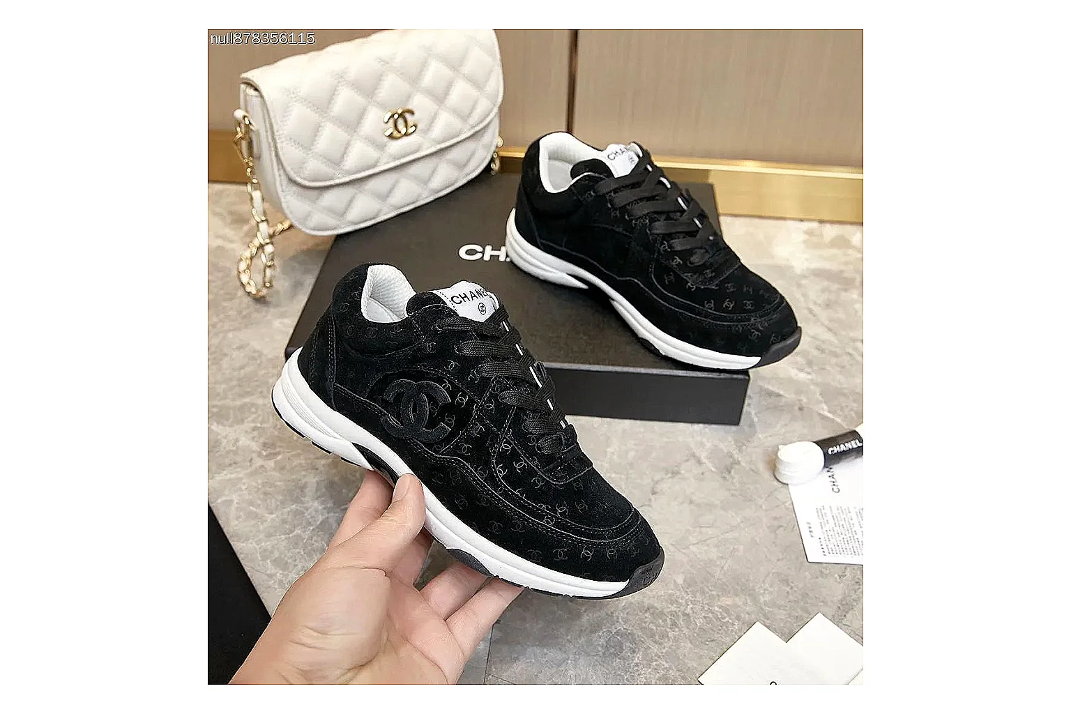 Kako Sheetbase record image for Chanel White Runner Sneaker
