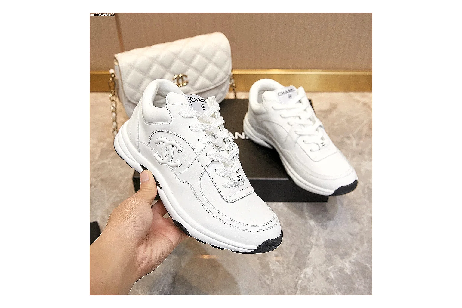 Kako Sheetbase record image for Chanel White Runner Sneaker