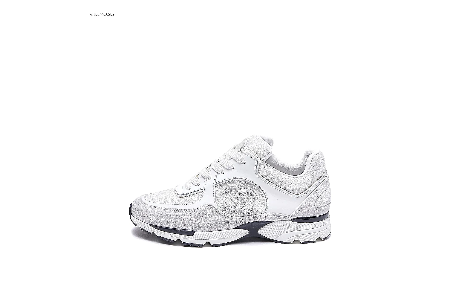 Kako Sheetbase record image for Chanel White Gray Runner Sneaker thumbnail 6