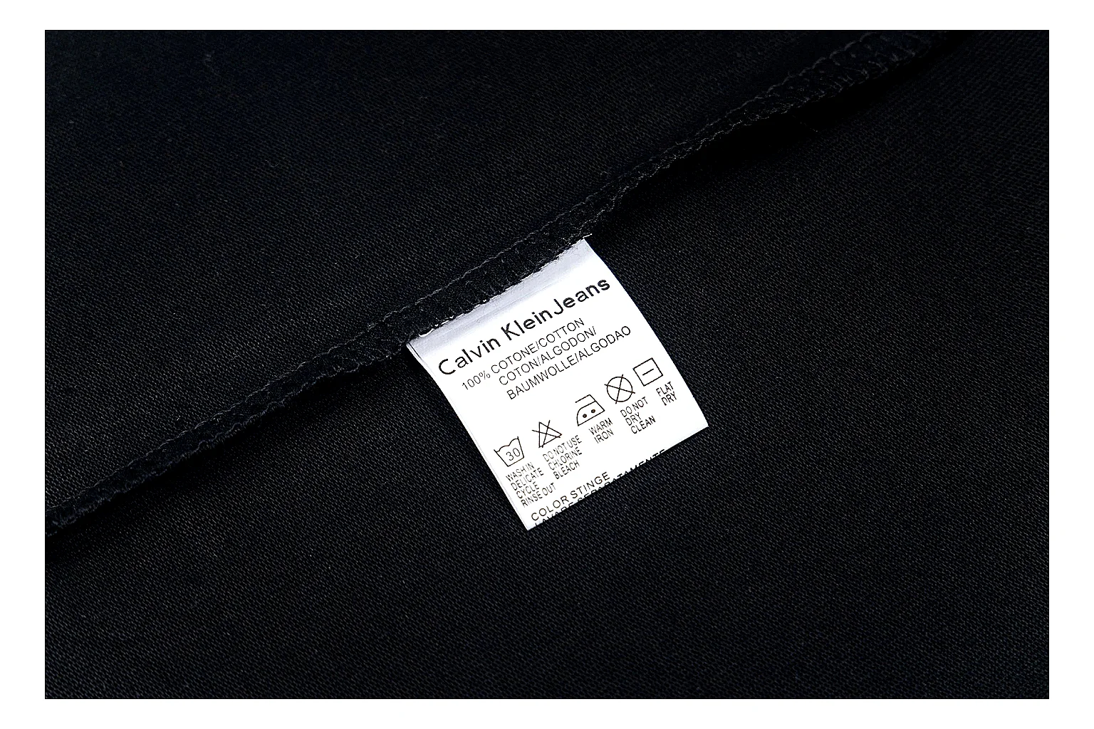 kakosheetbase.com Calvin Klein Black Logo Tee 0547 Black short-sleeve-tee product image thumbnail 4