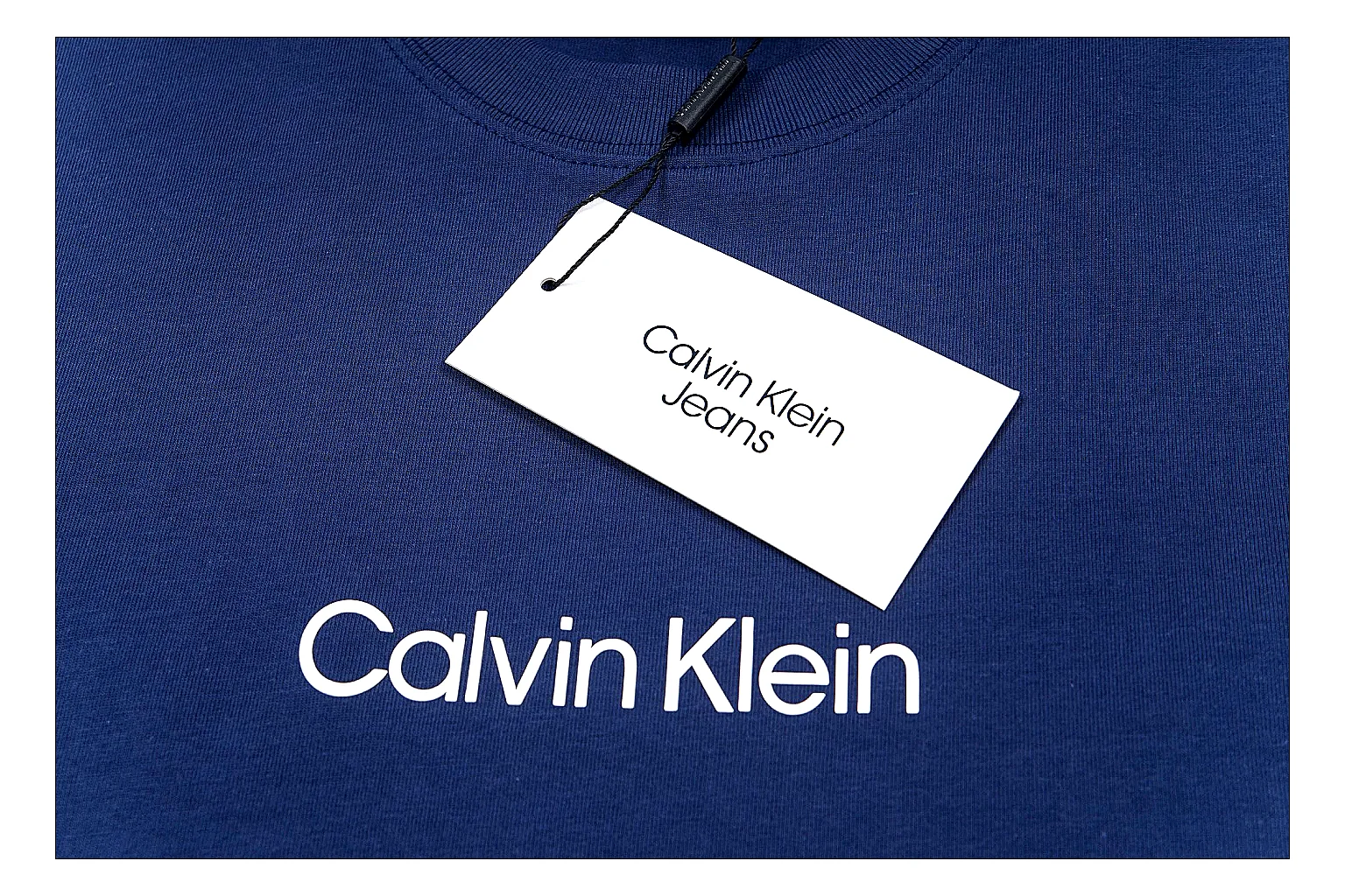 kakosheetbase.com Calvin Klein Blue Logo Tee 0577 Blue short-sleeve-tee product image thumbnail 4