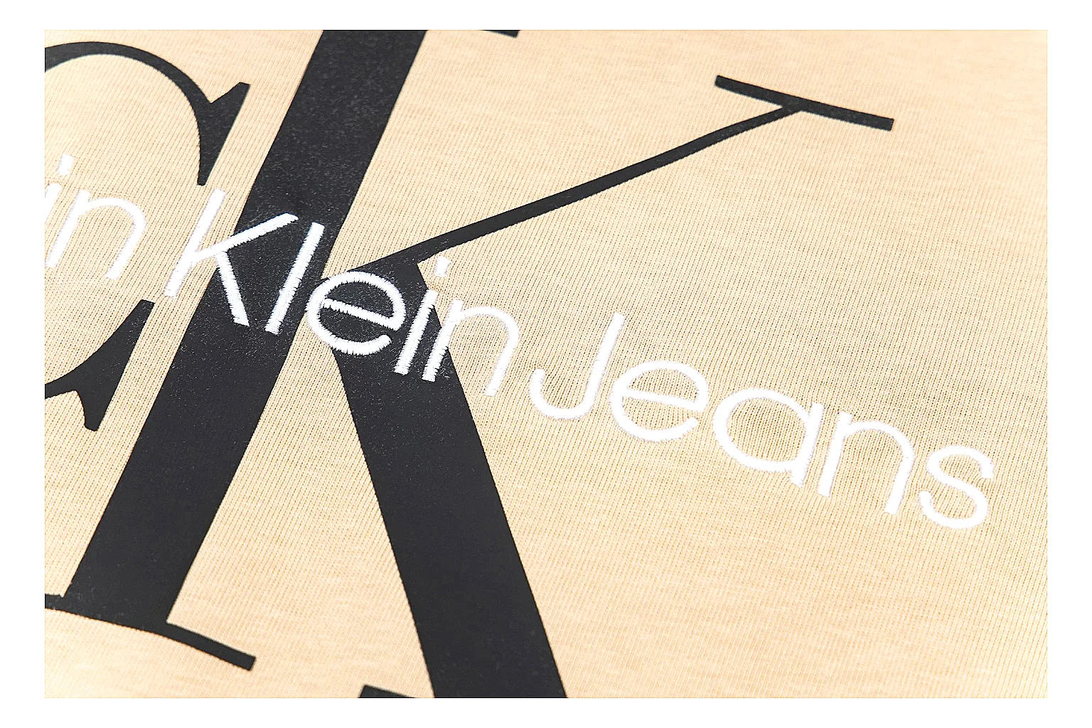 kakosheetbase.com Calvin Klein Cream Logo Logo Tee 0597 Cream Logo short-sleeve-tee product image thumbnail 4