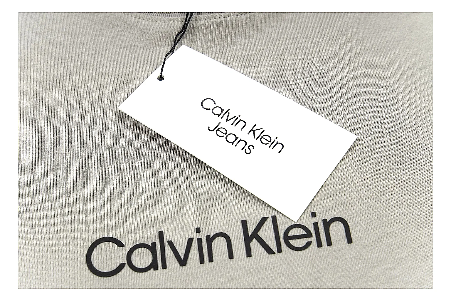 kakosheetbase.com Calvin Klein Grey Logo Tee 0568 Grey short-sleeve-tee product image thumbnail 4