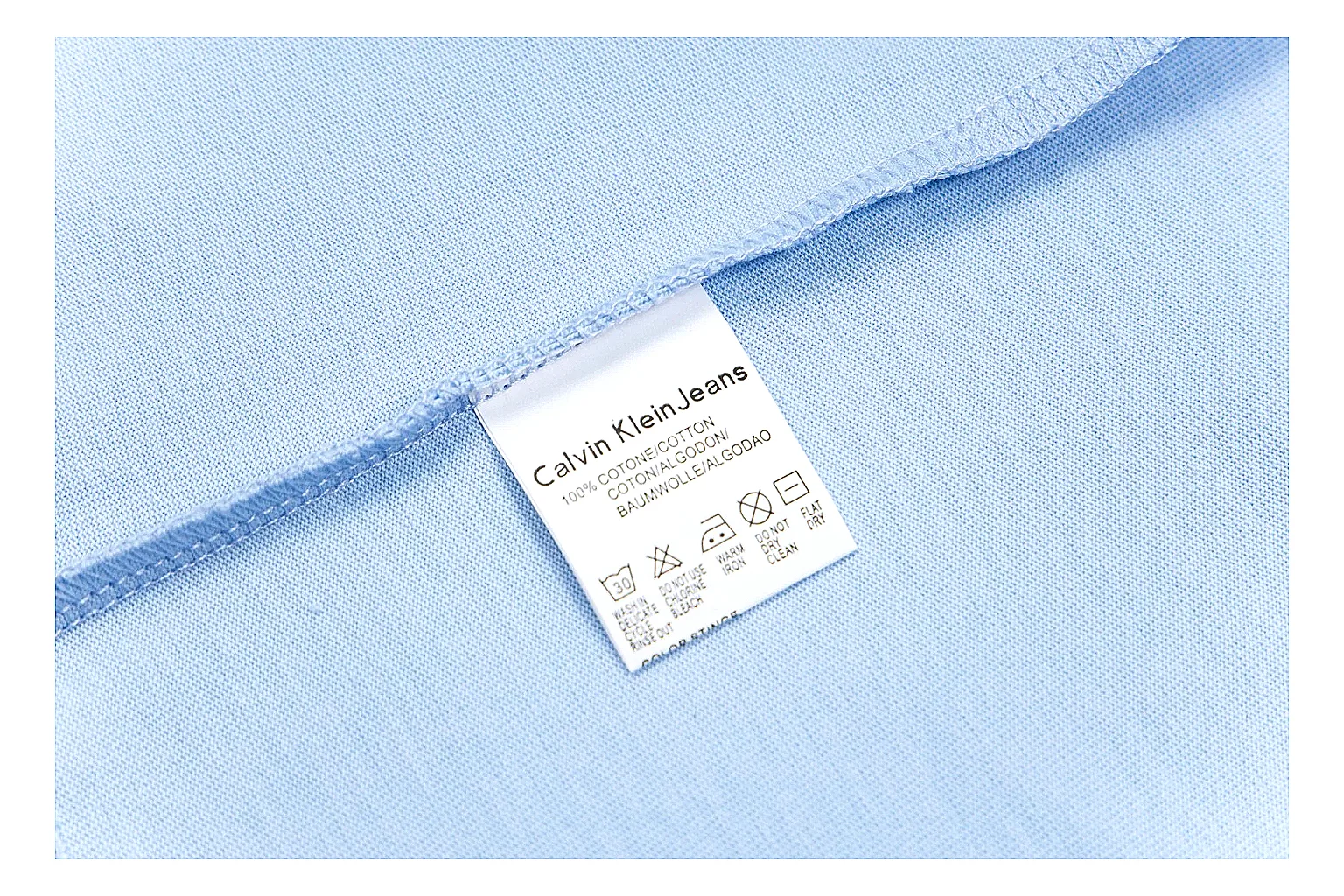 kakosheetbase.com Calvin Klein Light Blue Logo Logo Tee 0602 Light Blue Logo short-sleeve-tee product image thumbnail 3