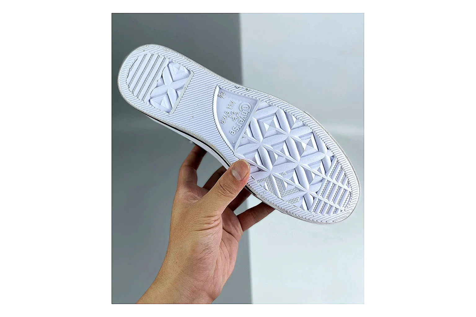 Converse All Star Lift Black Platform Low Top spreadsheet record photo showing black leather low-top upper, silver eyelets, white rubber toe cap, and elevated striped platform sole