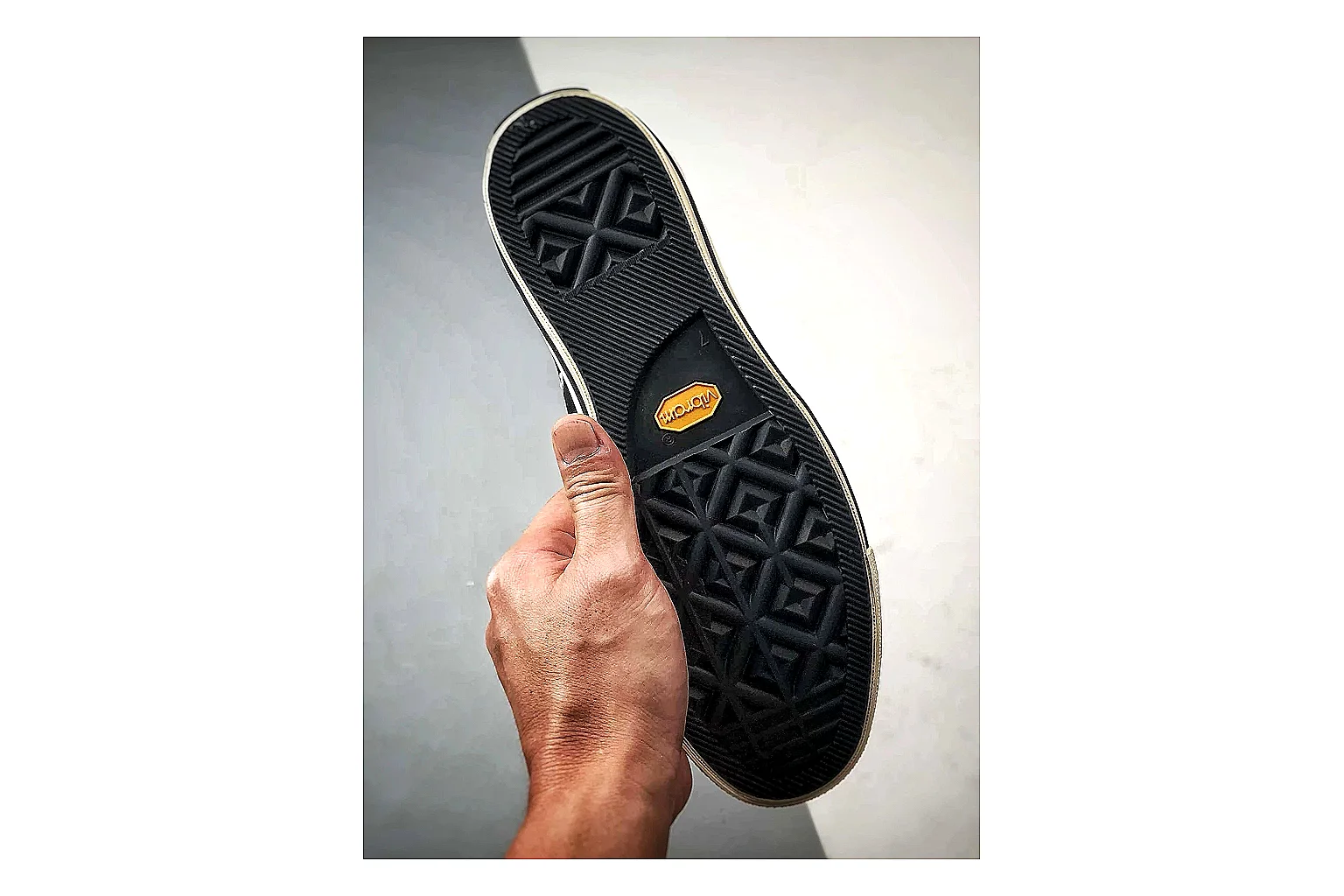 Converse Chuck Low Black White spreadsheet record photo showing black canvas low-top upper, white rubber toe cap, metal eyelets, and classic Converse sole thumbnail 5