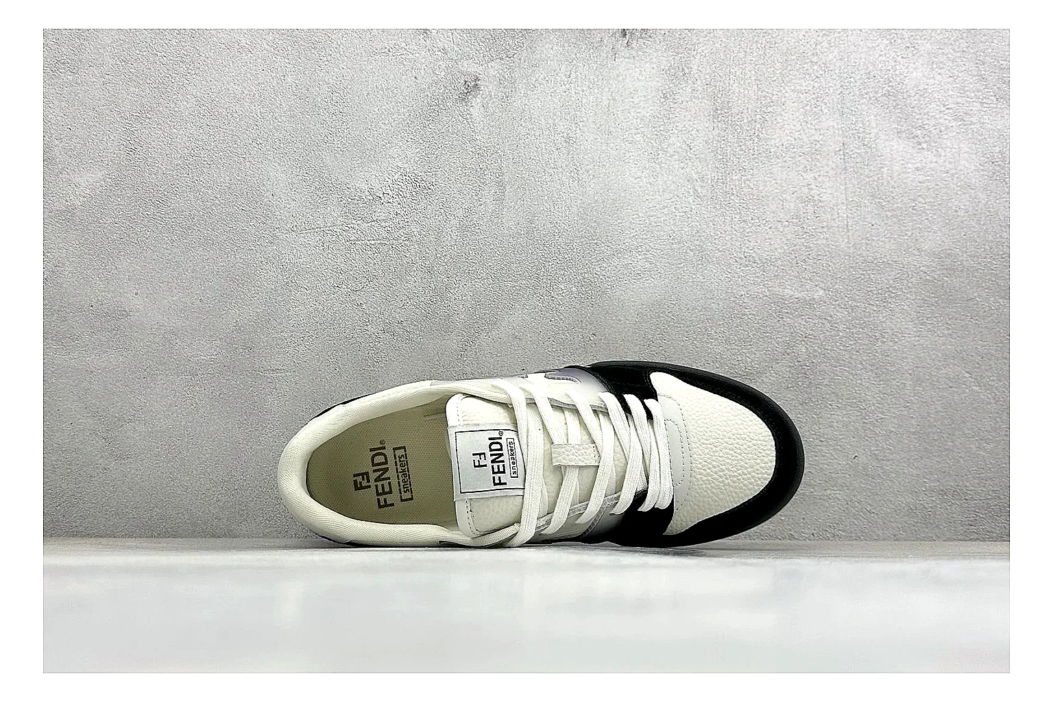 Fendi Match Black White spreadsheet record photo showing black and white low-top upper, chunky sole, clean panel blocking, and casual designer profile thumbnail 2