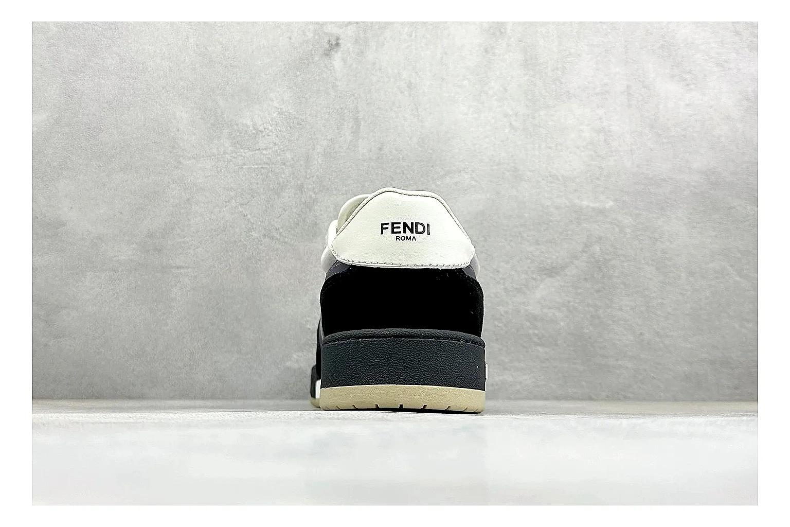 Fendi Match Black White spreadsheet record photo showing black and white low-top upper, chunky sole, clean panel blocking, and casual designer profile thumbnail 3
