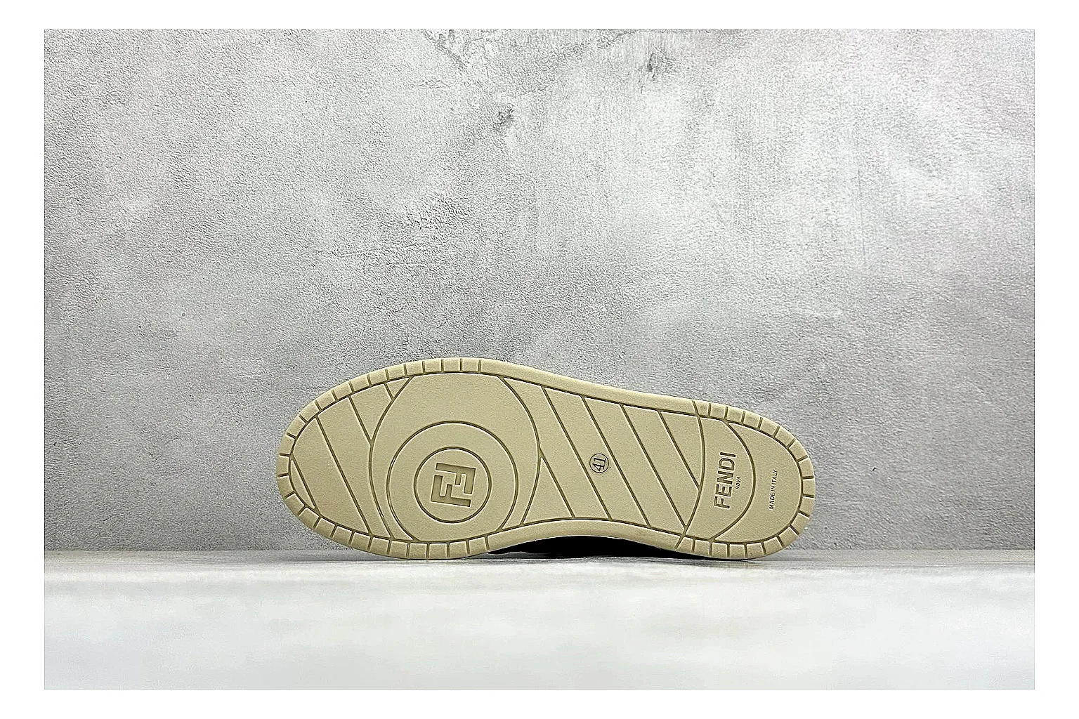 Fendi Match Black White spreadsheet record photo showing black and white low-top upper, chunky sole, clean panel blocking, and casual designer profile