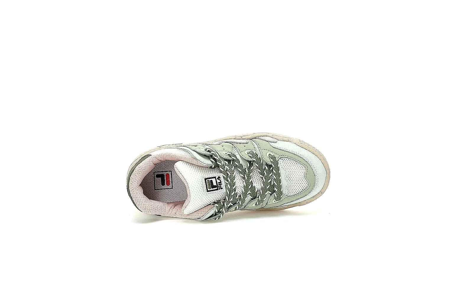 Kako Sheetbase record image for Fila Beige Green Low Sneaker thumbnail 3