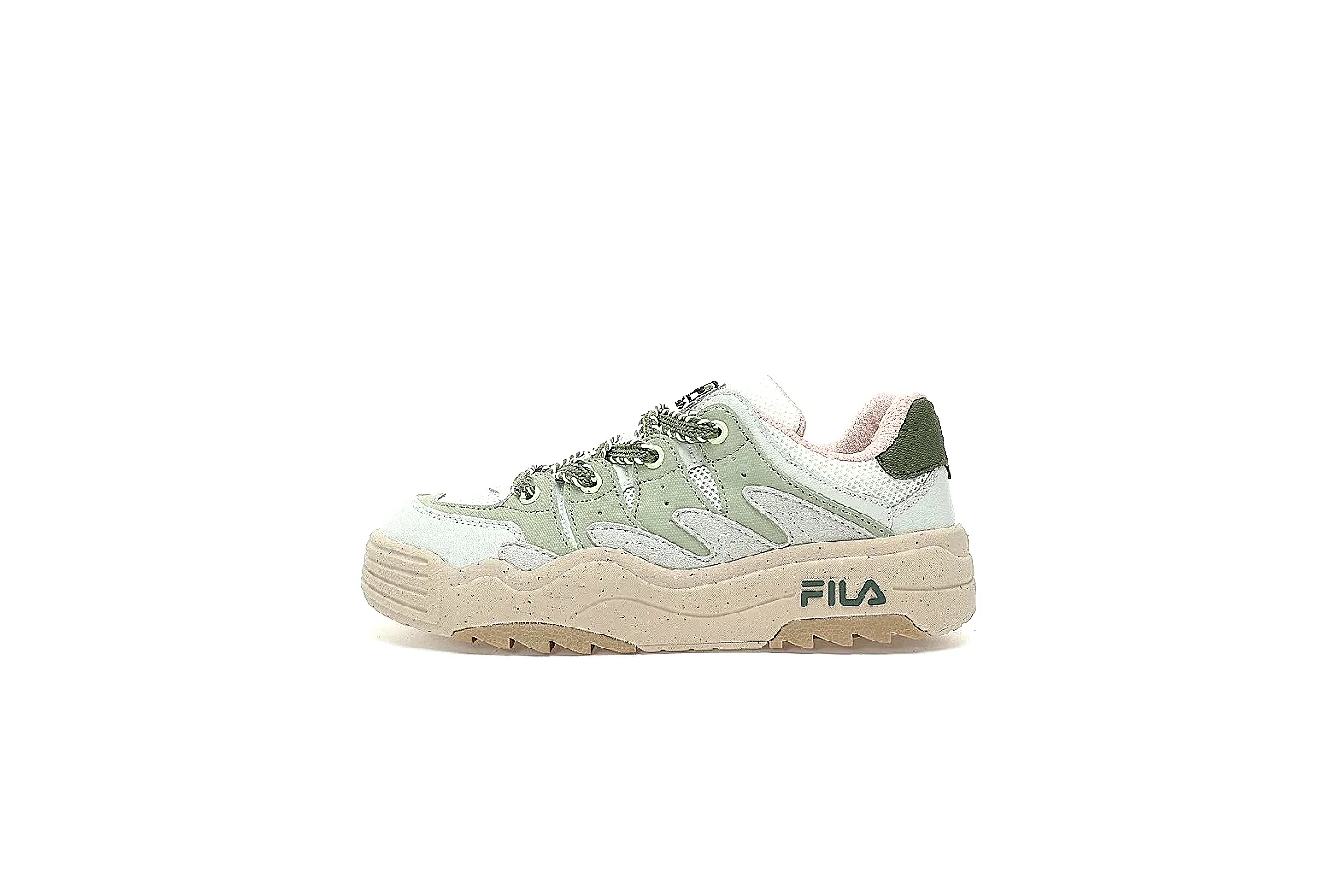 Kako Sheetbase record image for Fila Beige Green Low Sneaker thumbnail 6