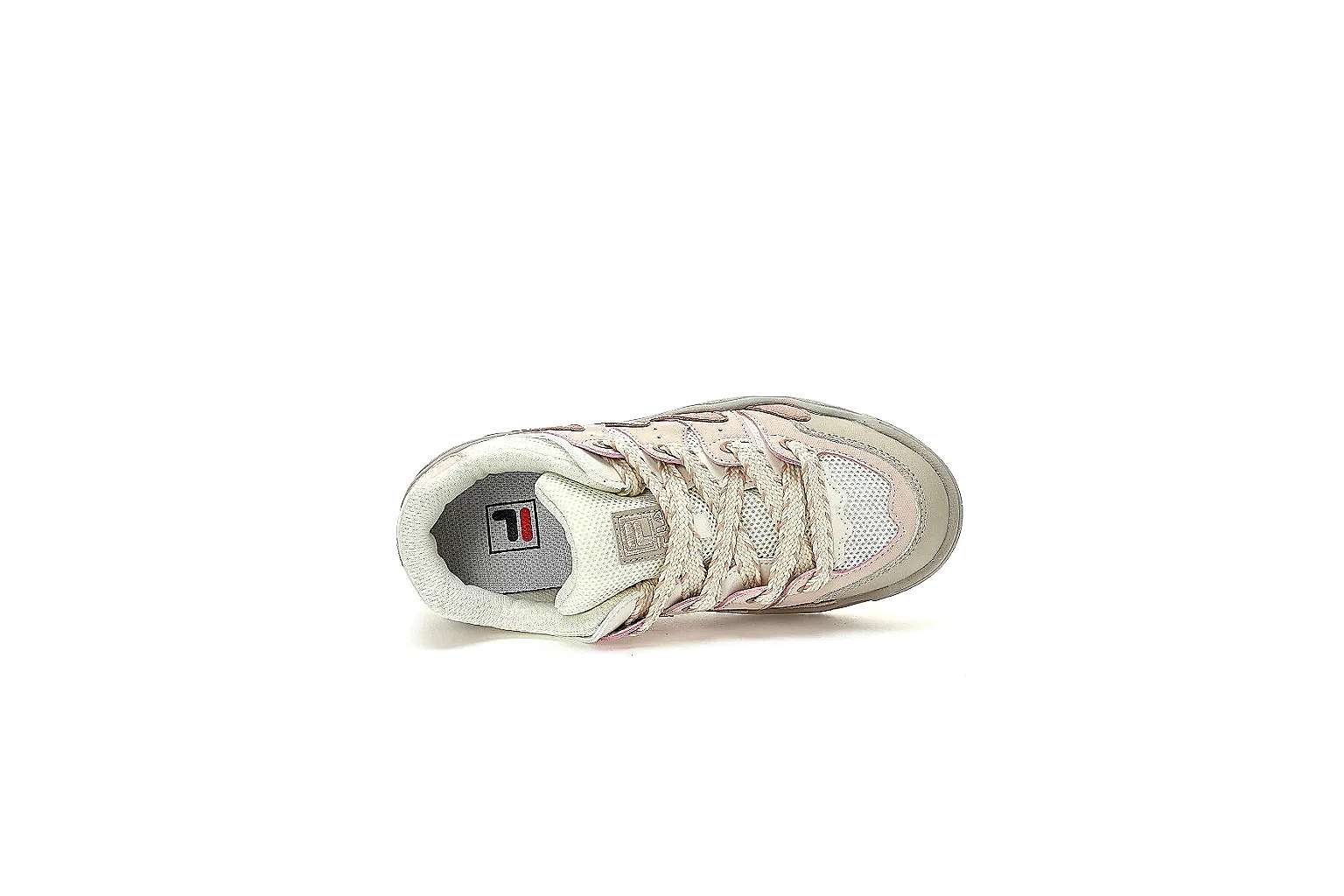 Kako Sheetbase record image for Fila Beige Pink Low Sneaker thumbnail 3