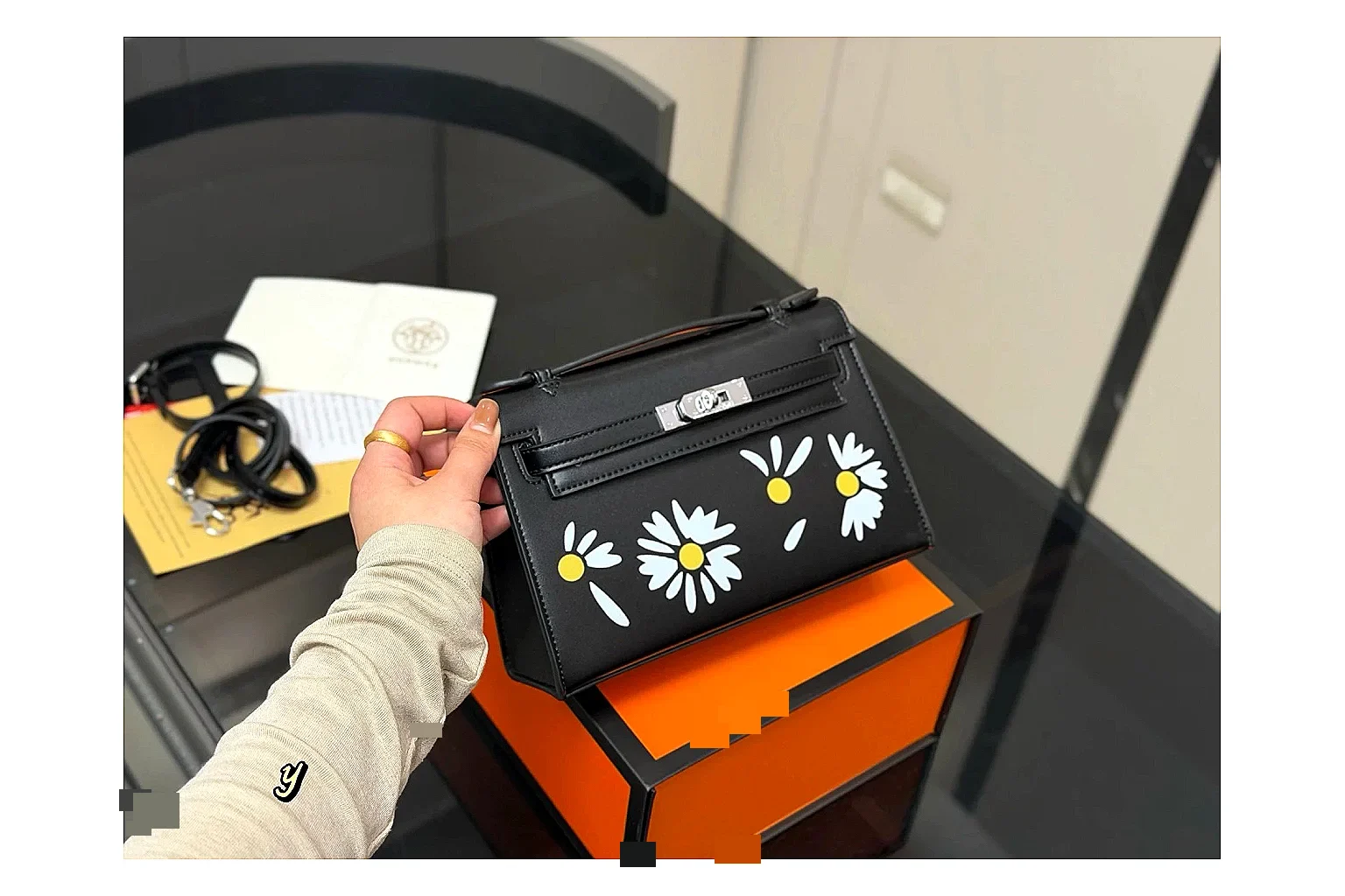 Hermes Daisy Kelly Black Bag spreadsheet record image SKU 1194080802
