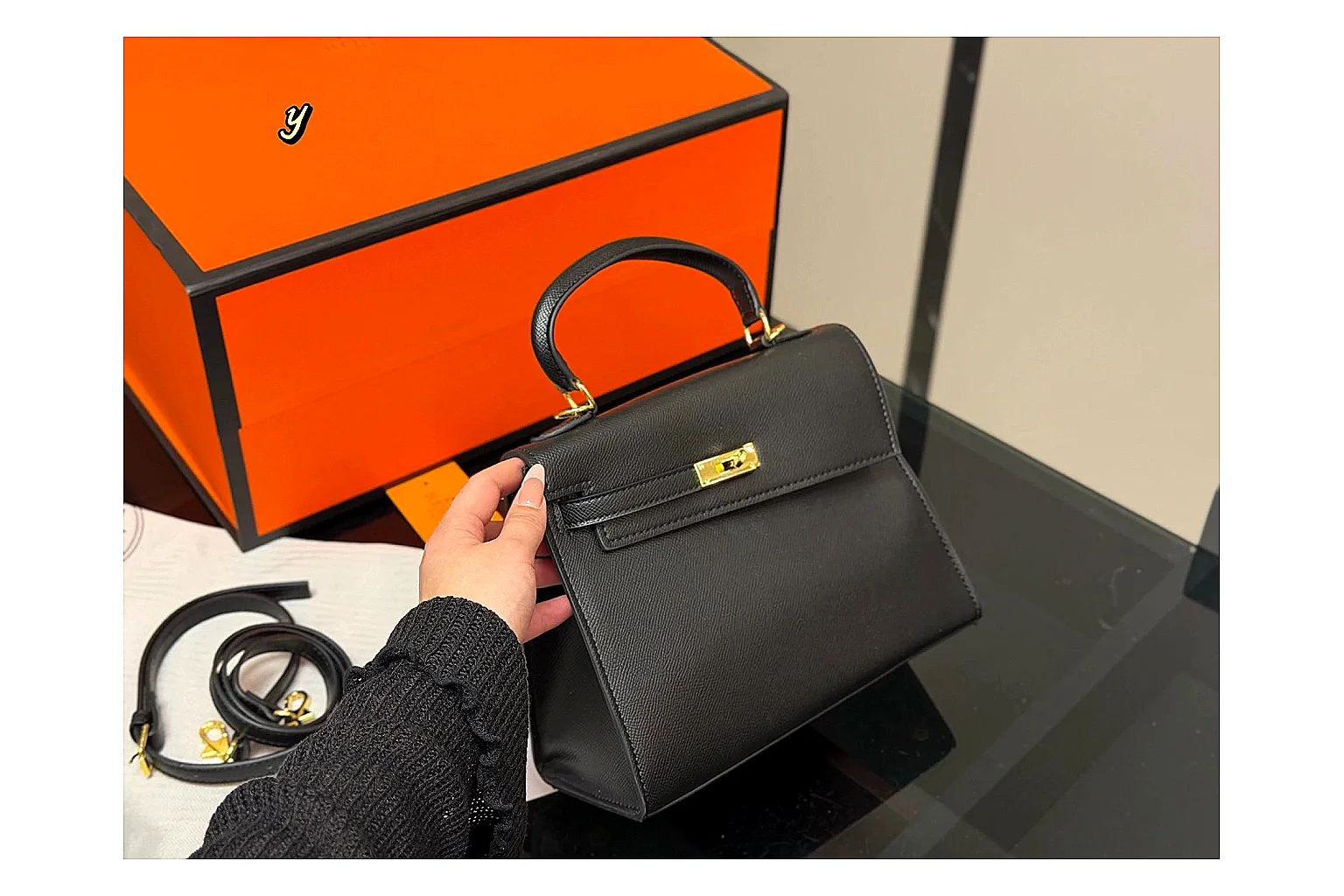 Hermes Kelly Black Mini Bag spreadsheet record image SKU 1194080849 thumbnail 2