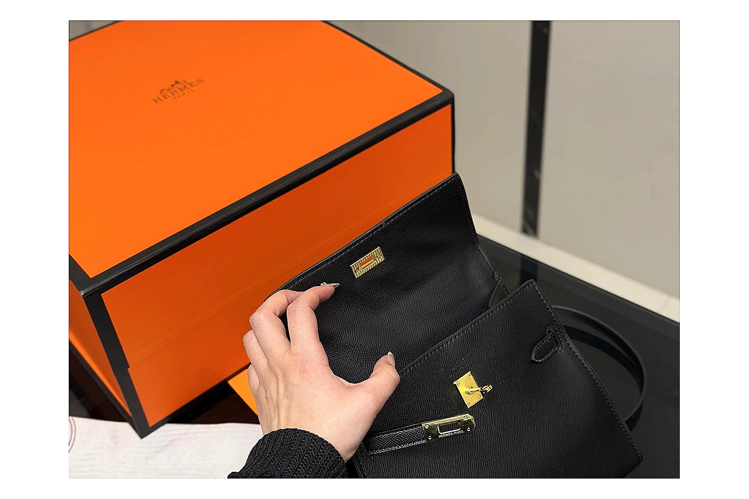 Hermes Kelly Black Mini Bag spreadsheet record image SKU 1194080849 thumbnail 3