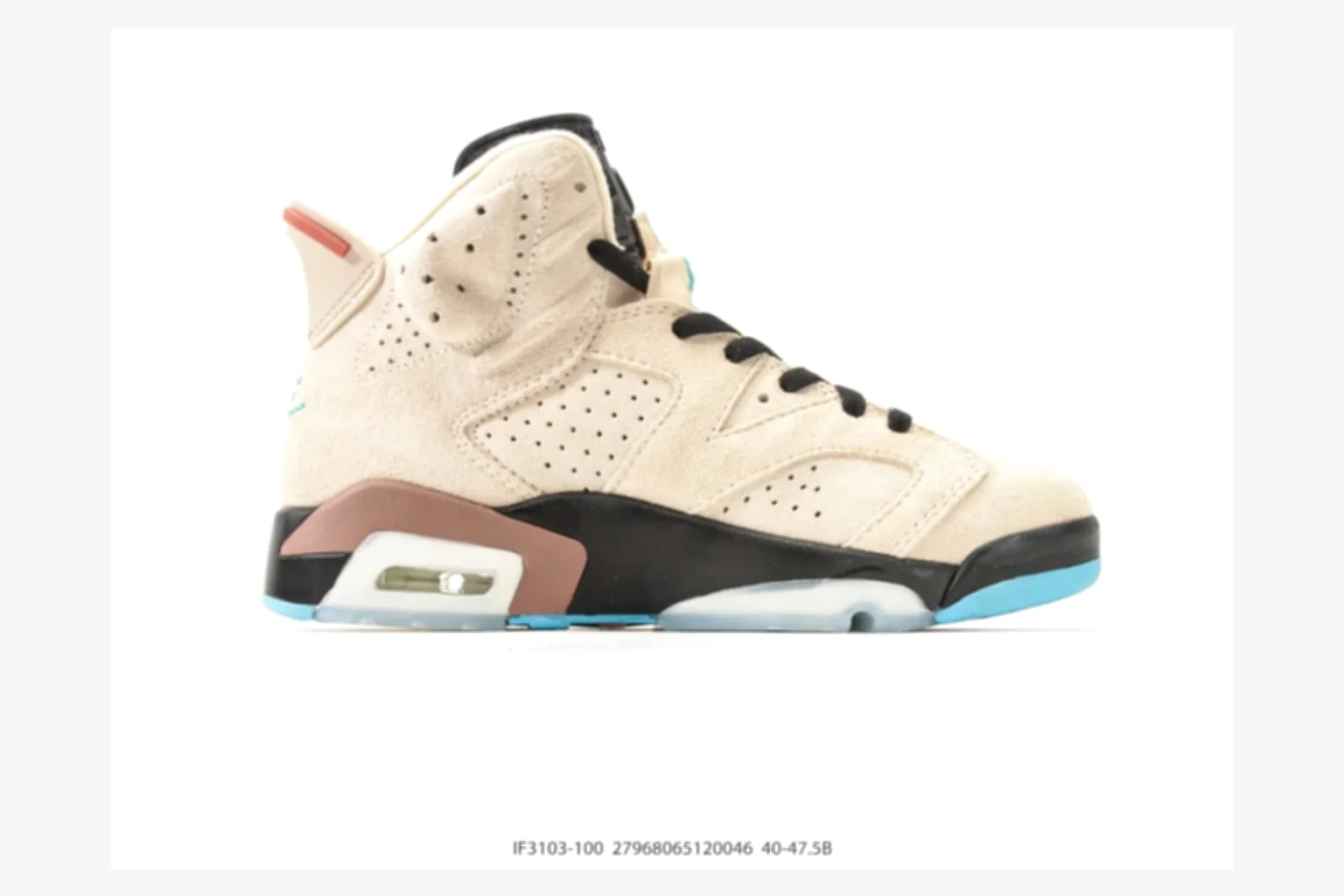 Jordan Air Jordan 6 Retro Black White High Top spreadsheet record image SKU 1182167249 thumbnail 6