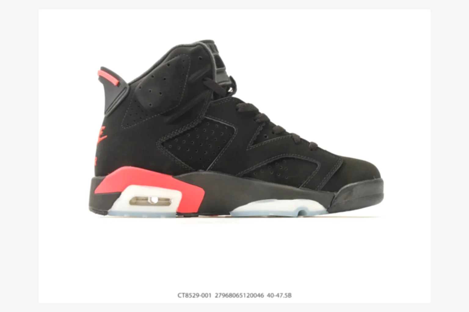 Jordan Air Jordan 6 Retro Black Gray High Top spreadsheet record image SKU 1182167253 thumbnail 6
