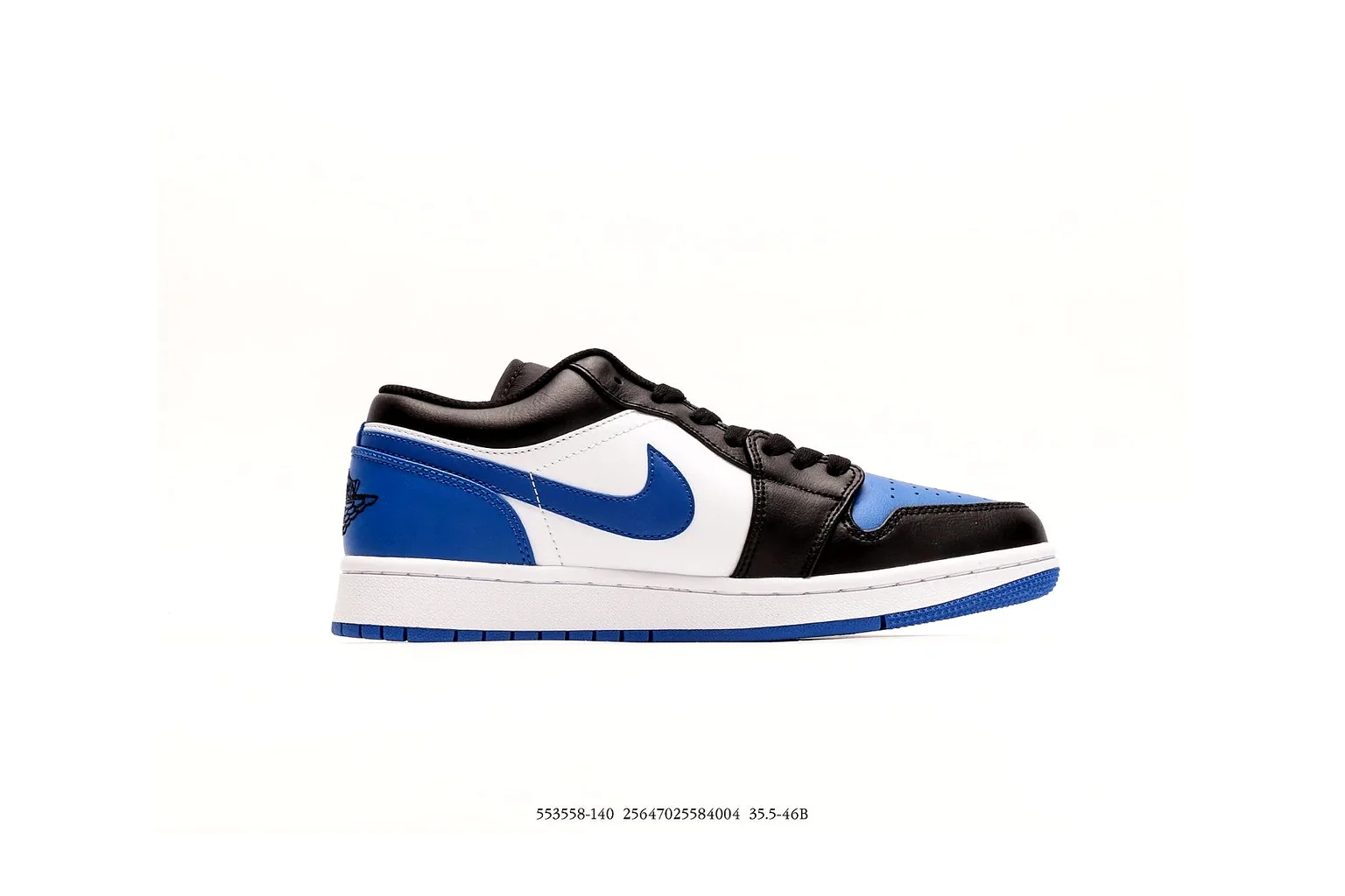 Jordan Air Jordan 1 Low Black Royal Blue retro basketball low six photo view thumbnail 6