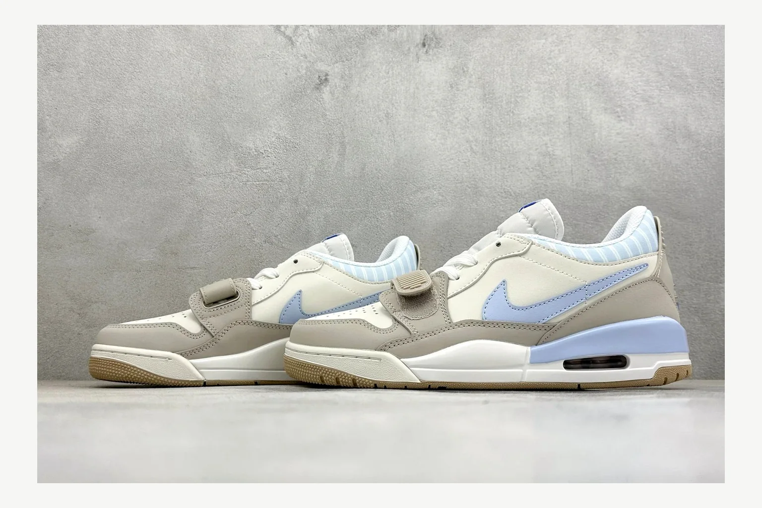 Jordan Air Jordan 4 Blue Sneaker Sheetbase record image with white blue air jordan 4 retro with mixed-material upper and low-profile shape thumbnail 4