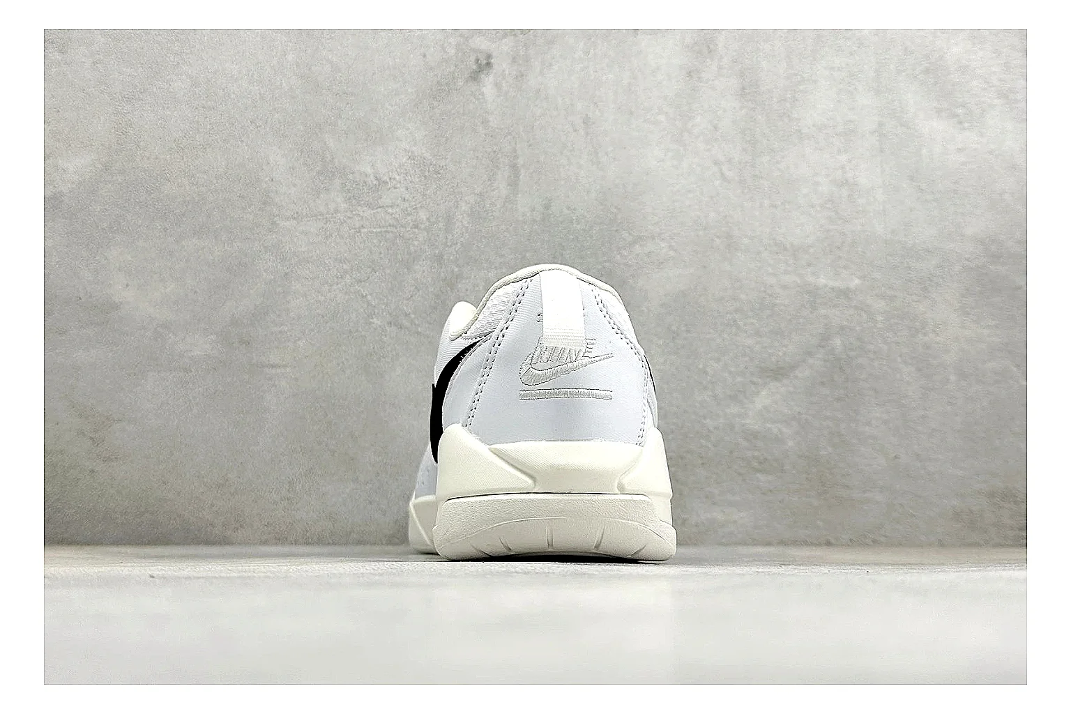 Jordan CMFT White Black spreadsheet record photo showing white and black layered court panels, red logo detail, low collar, and a clean contrast sole thumbnail 3