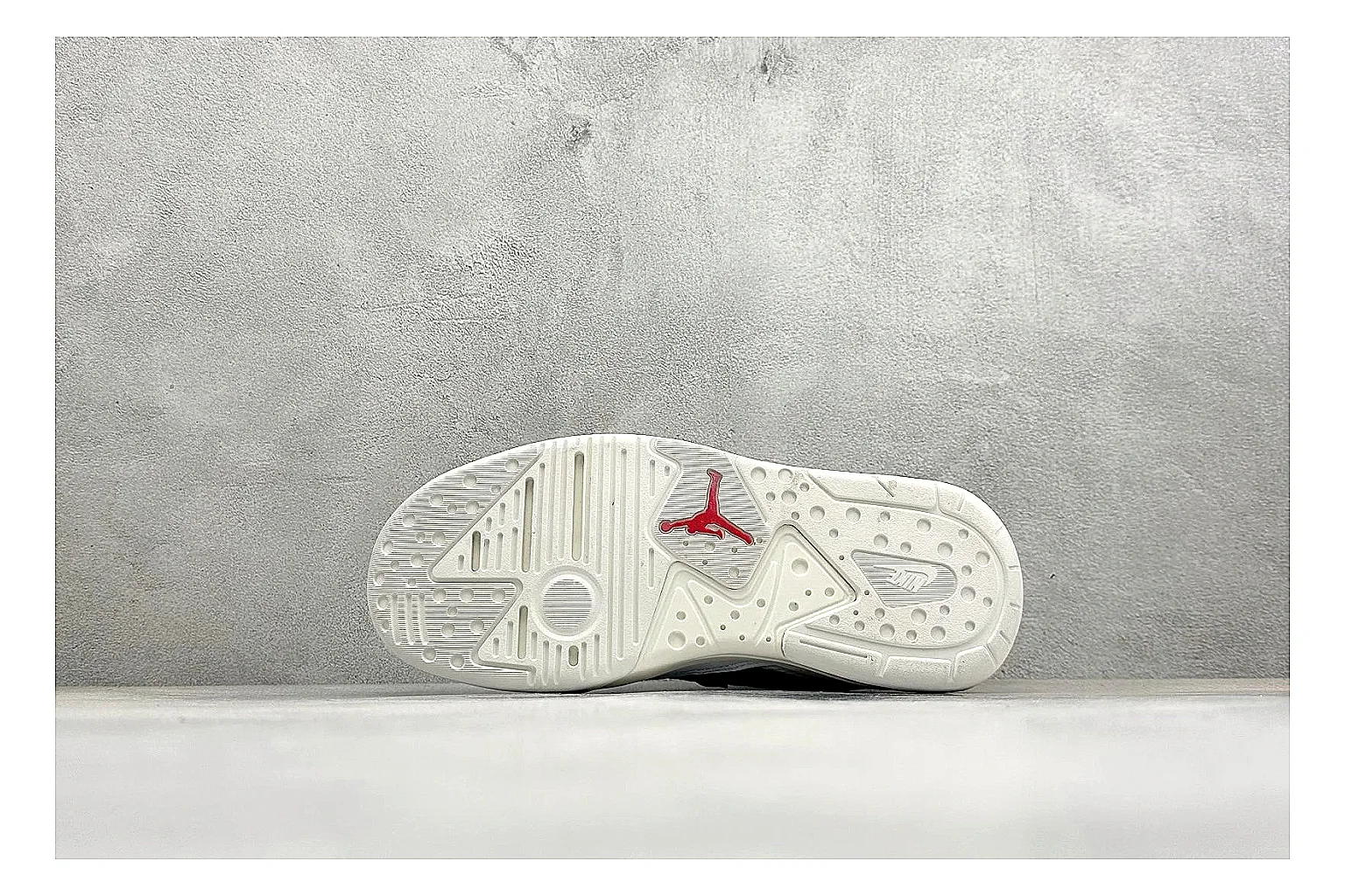 Jordan CMFT White Black spreadsheet record photo showing white and black layered court panels, red logo detail, low collar, and a clean contrast sole thumbnail 4